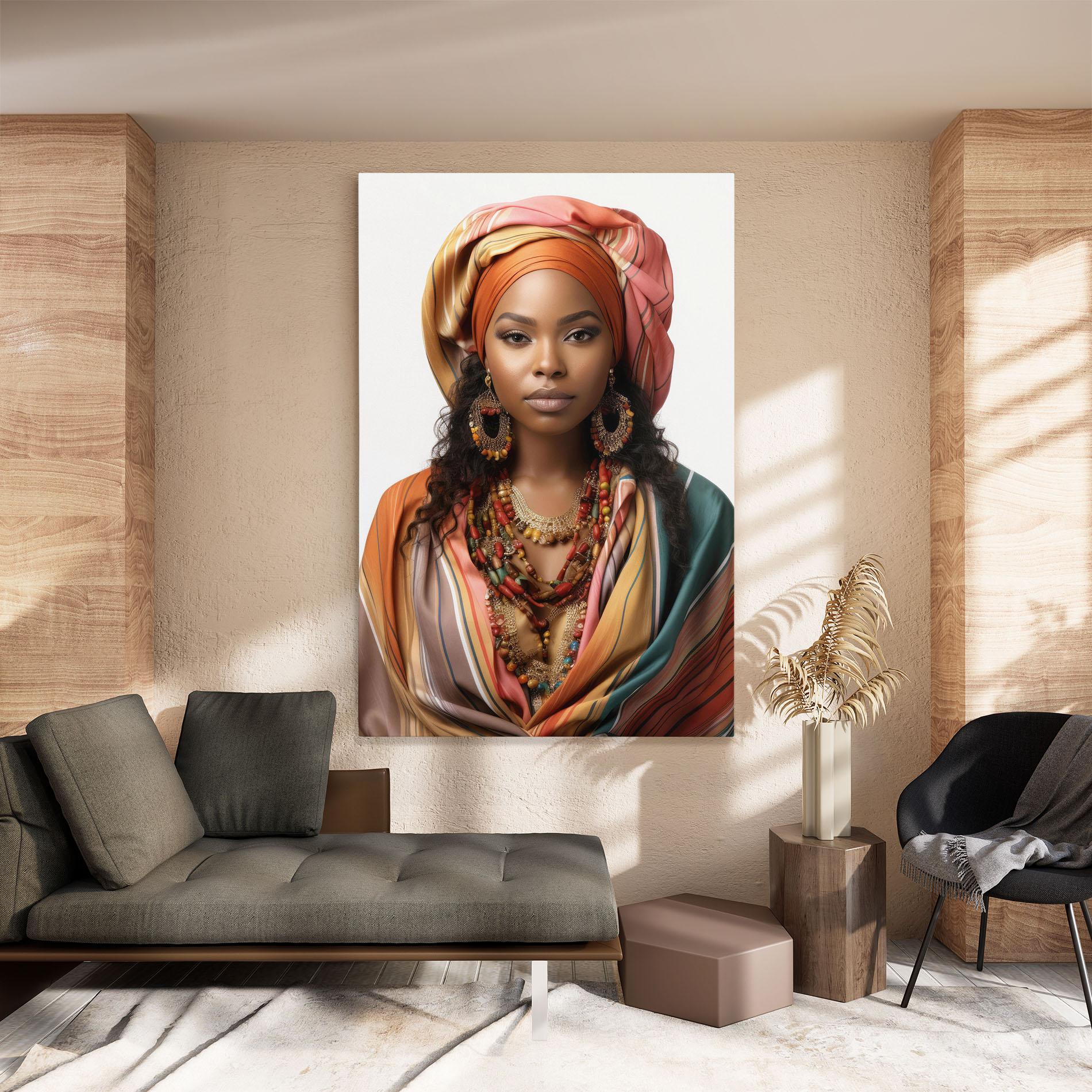 Obraz na Płótnie East African Woman mockup 8