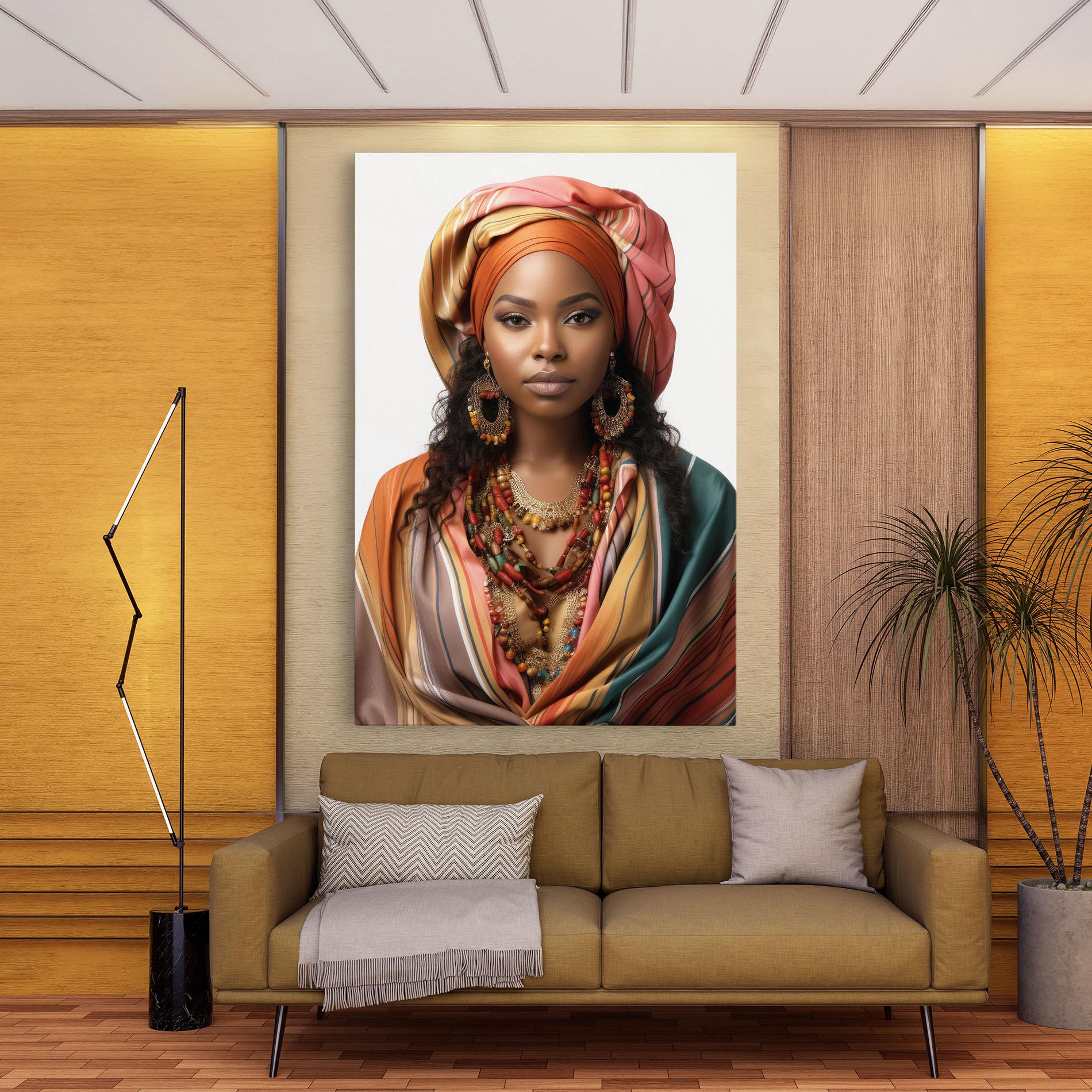 Obraz na Płótnie East African Woman mockup 9