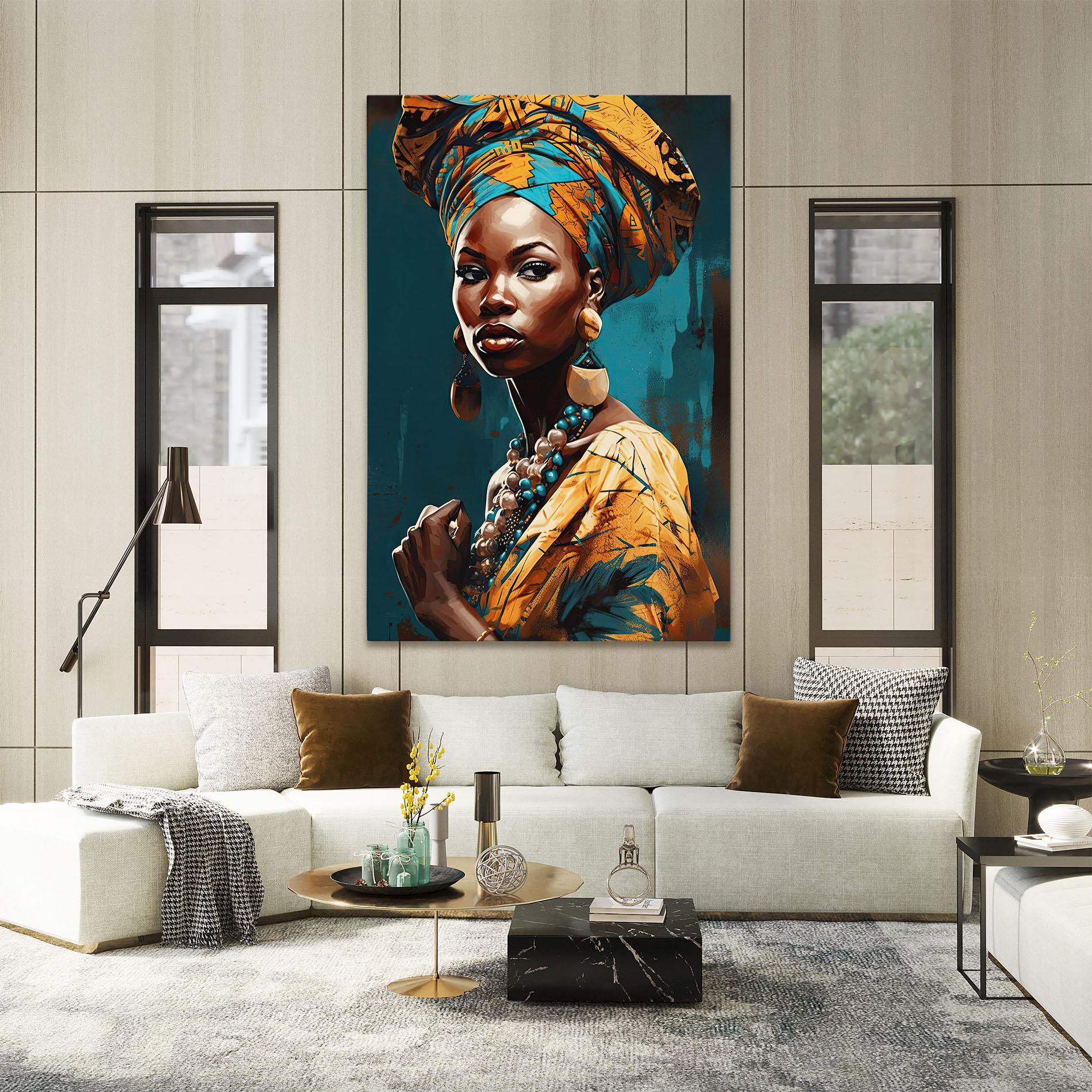 Obraz na Płótnie Azure Chic Woman mockup 2