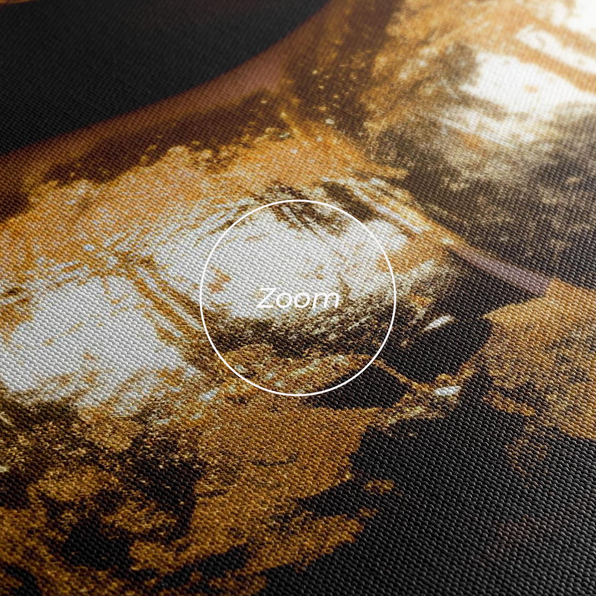 Obraz na Płótnie Big Gold Lips mockup 3