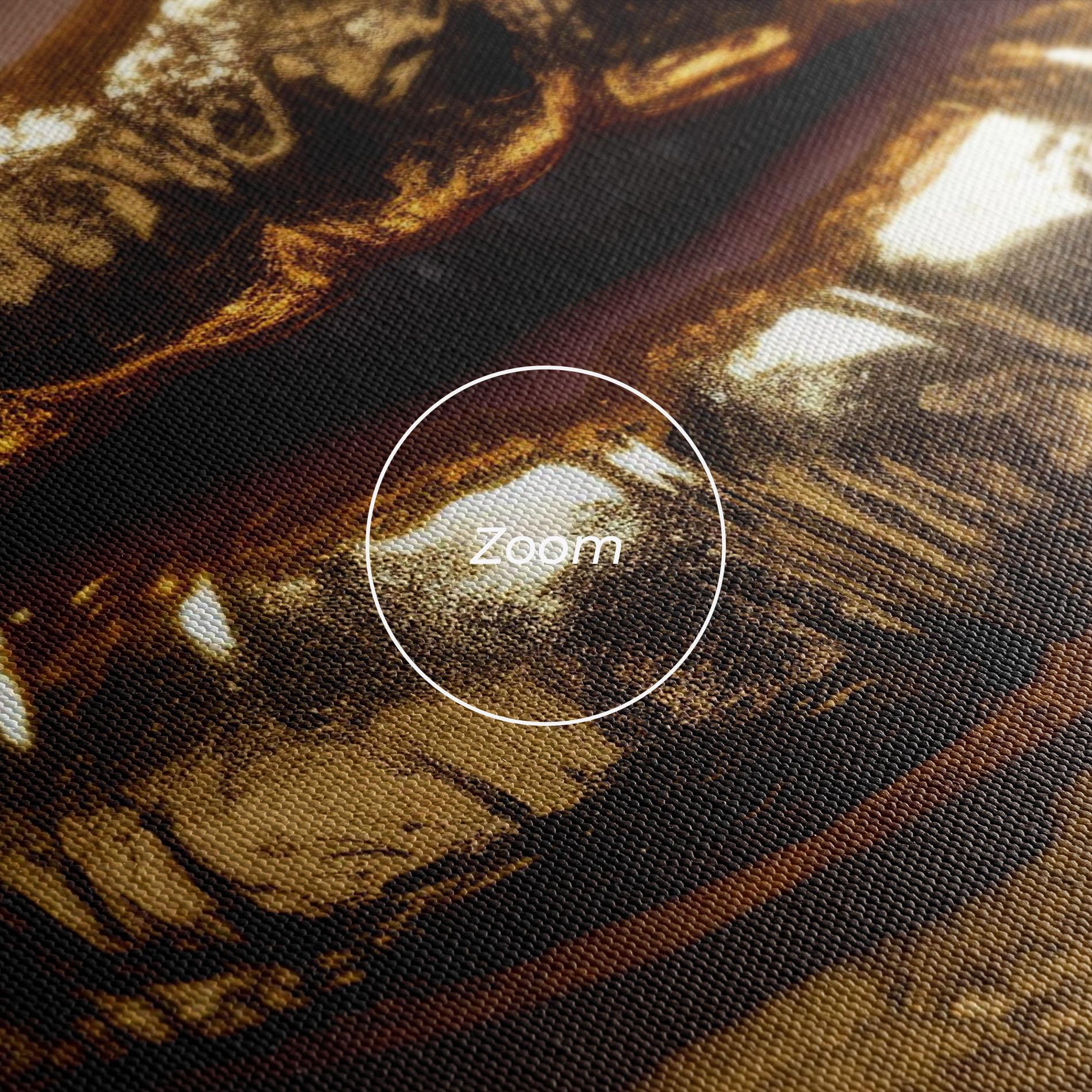 Obraz na Płótnie Close Gold Lips mockup 3