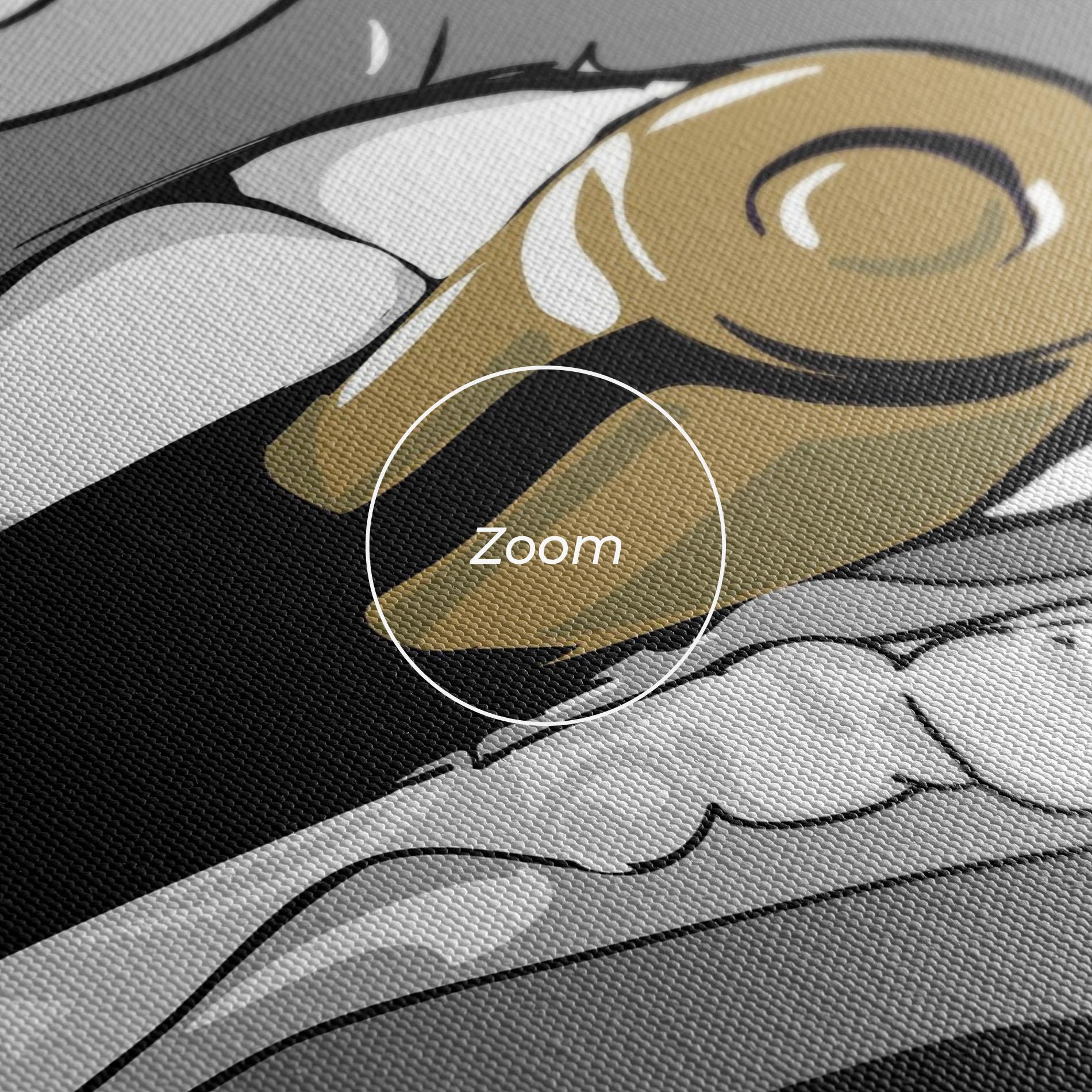 Obraz na Płótnie Grey Bullet Lips mockup 3