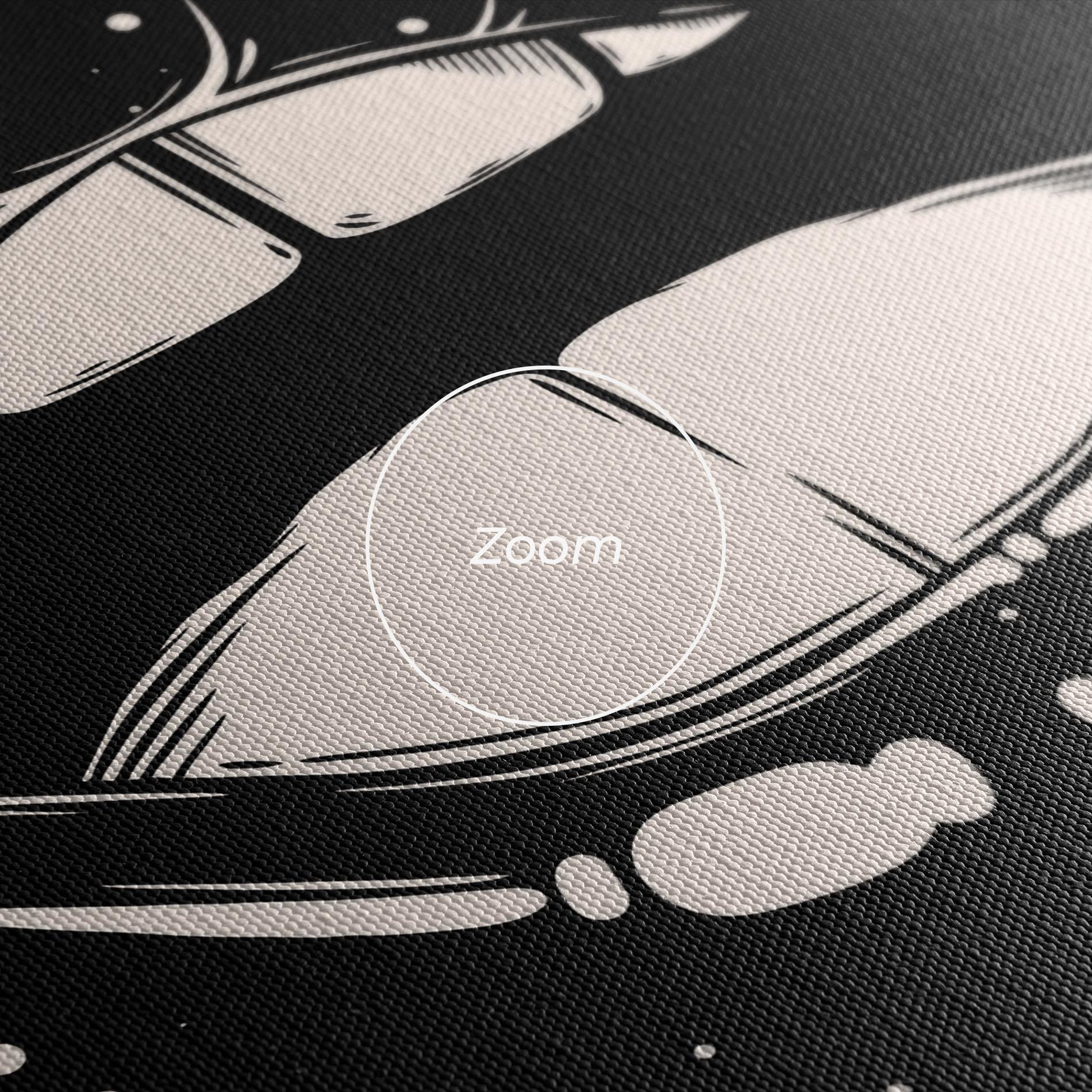 Obraz na Płótnie Lips On Black mockup 3