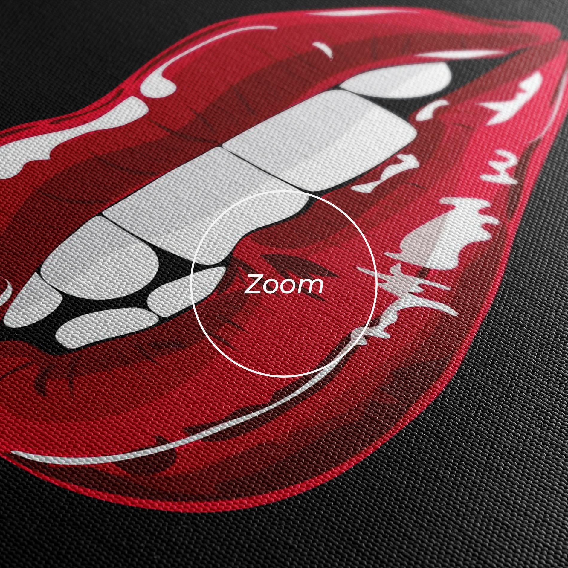 Obraz na Płótnie Mix Color Lips mockup 3