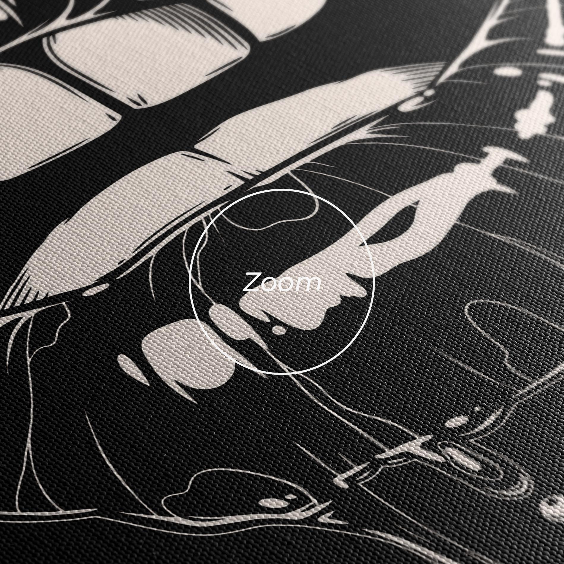 Obraz na Płótnie Open Lips On Black mockup 3