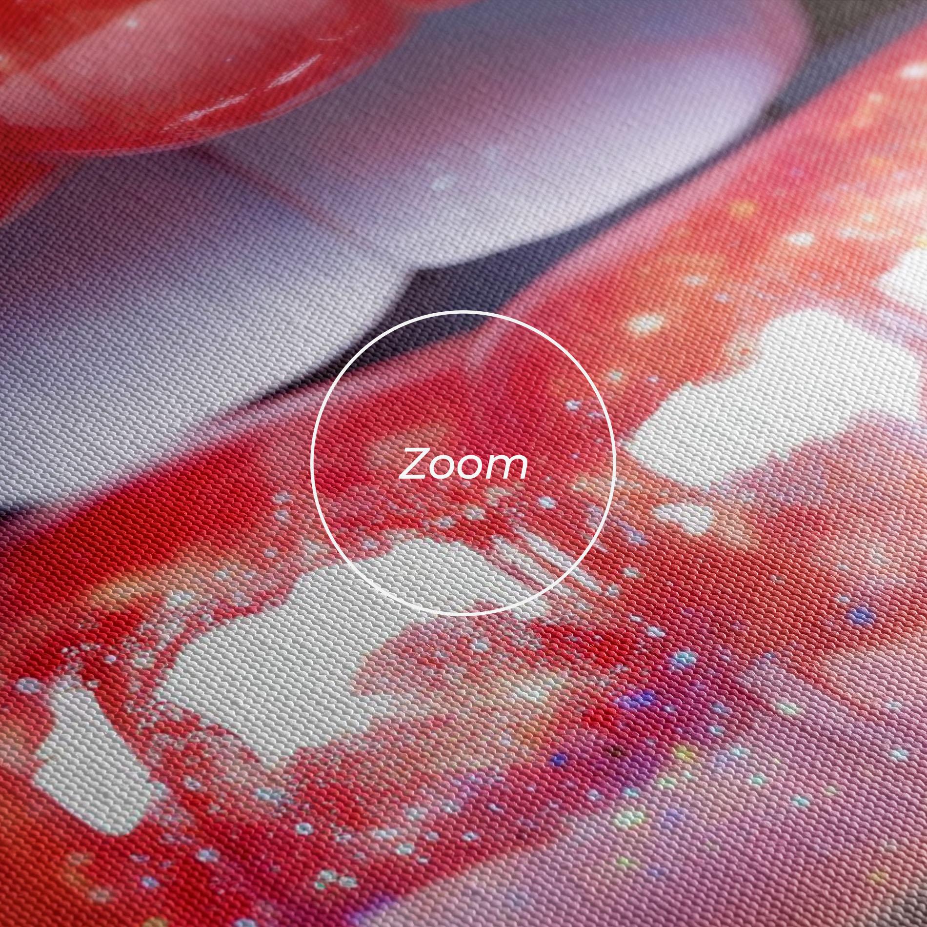 Obraz na Płótnie Red Pretty Lips mockup 3