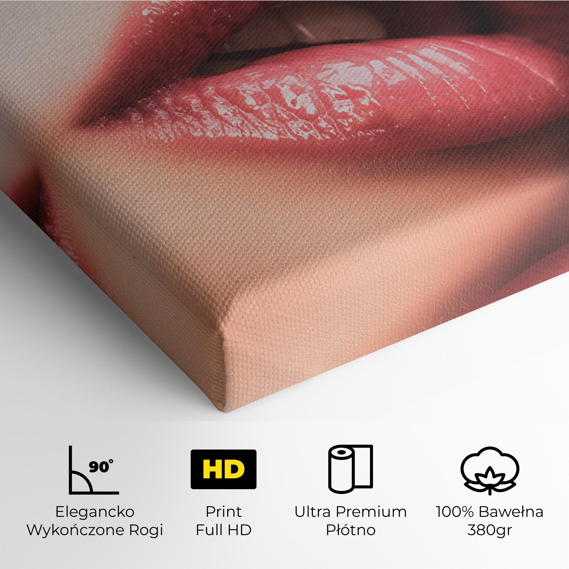 Obraz na Płótnie Beautiful Lips mockup 4