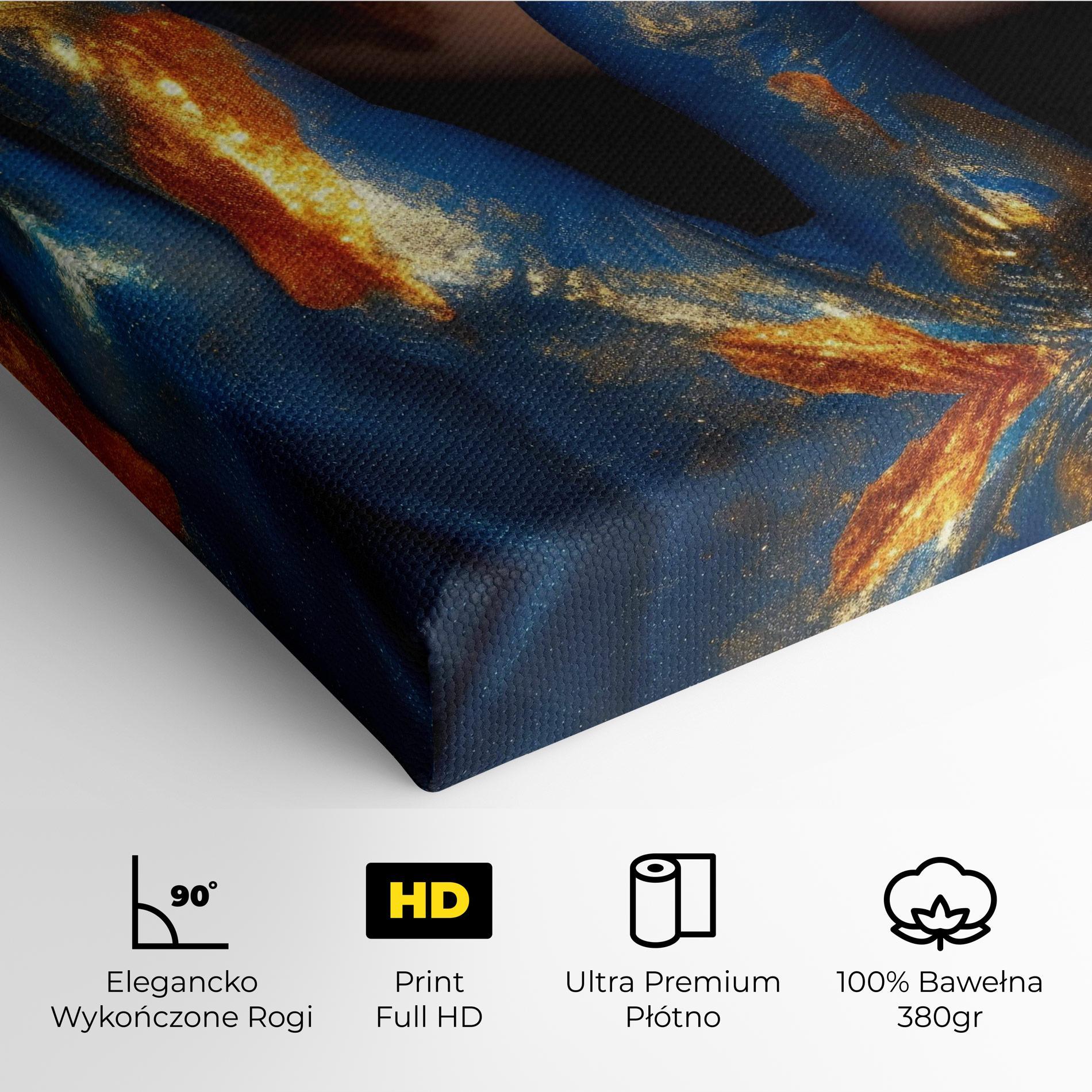 Obraz na Płótnie Blue Hand Lips mockup 4