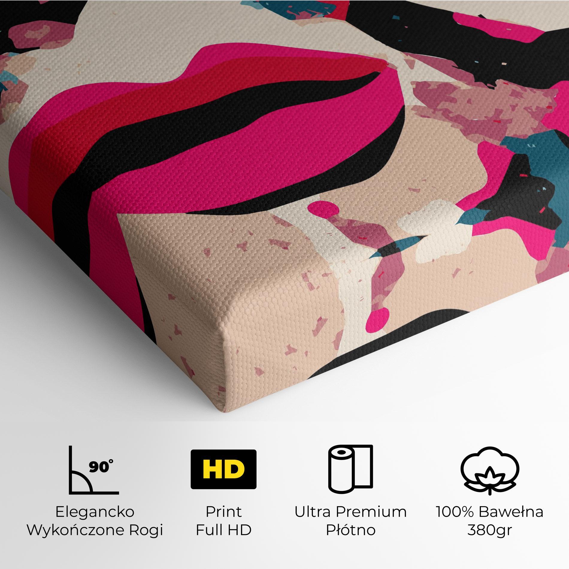 Obraz na Płótnie Pink Lips mockup 4