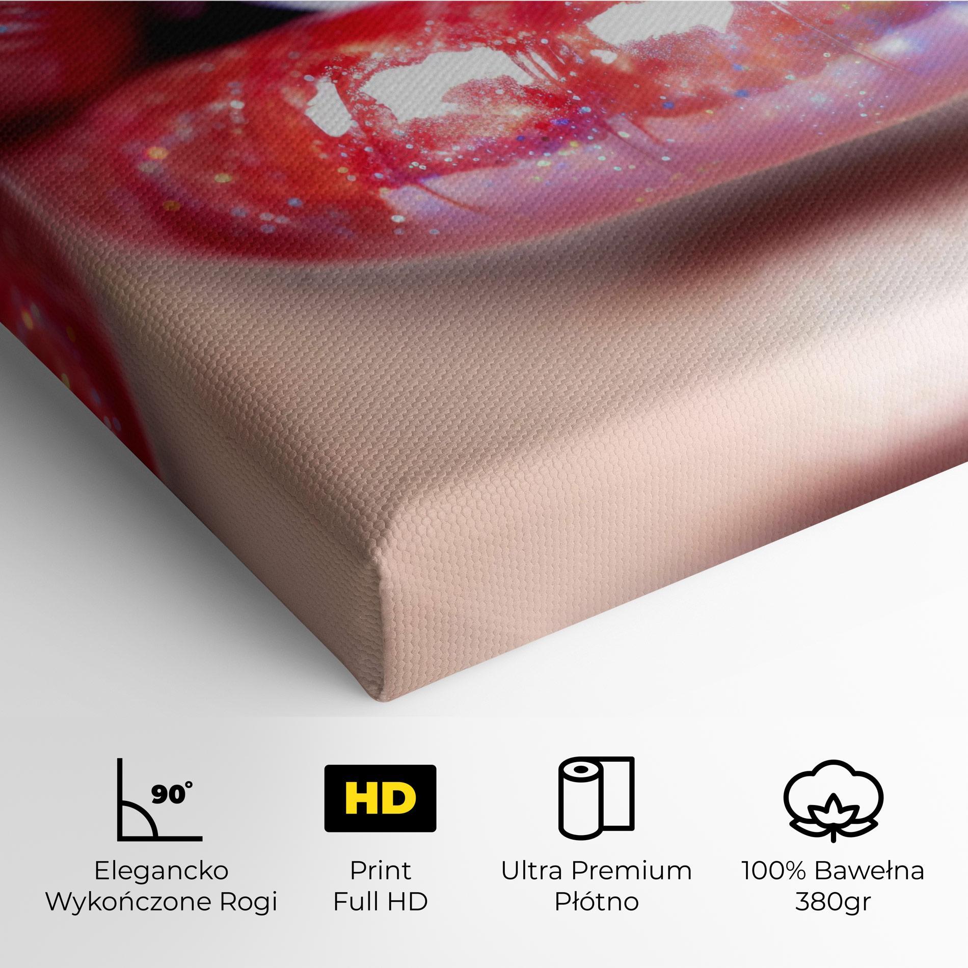 Obraz na Płótnie Red Pretty Lips mockup 4