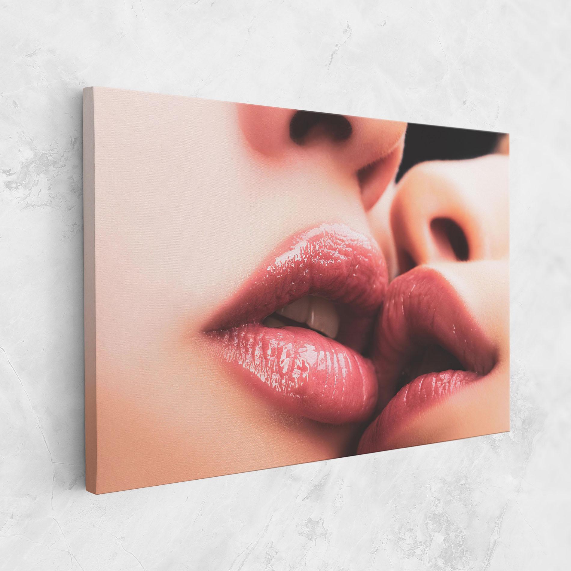Obraz na Płótnie Beautiful Lips mockup 1