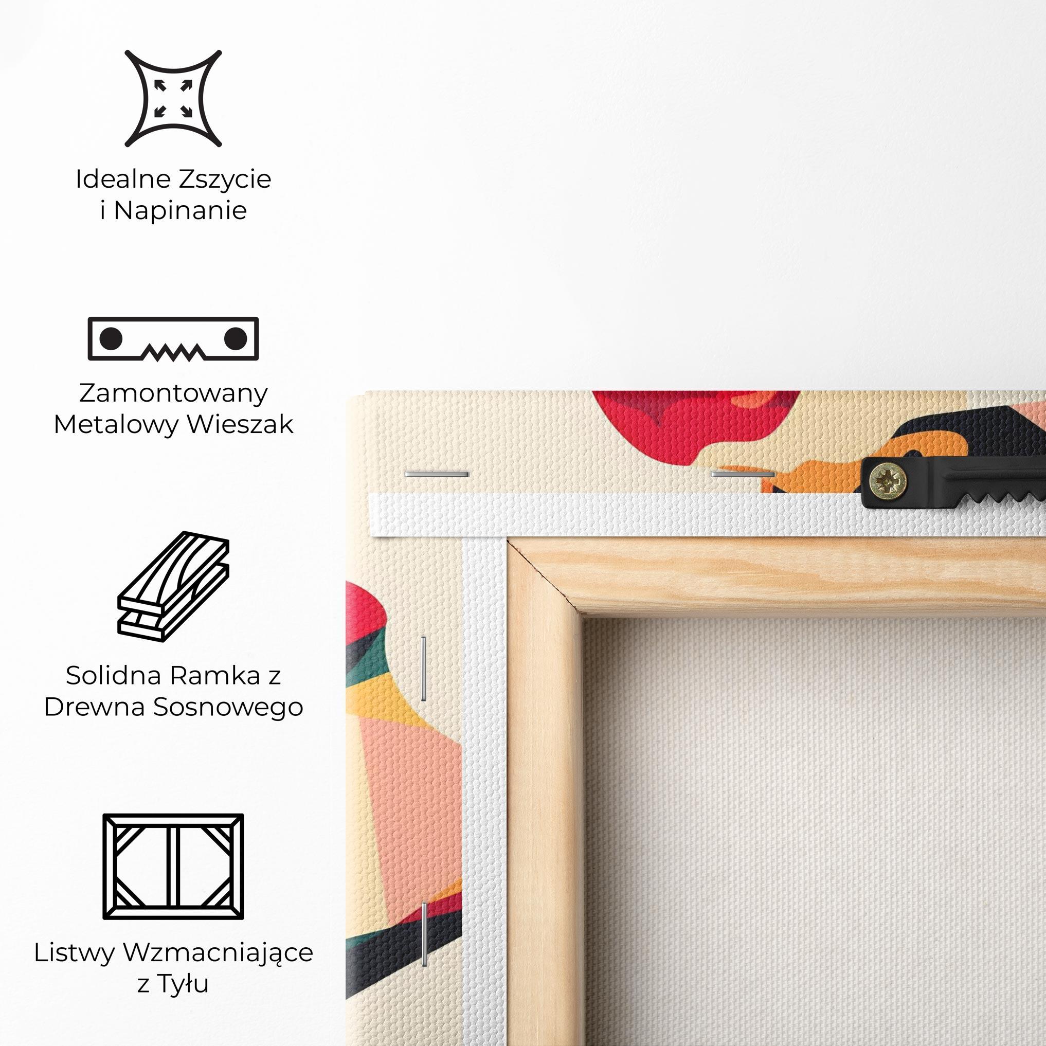 Obraz na Płótnie Abstract Lips mockup 5