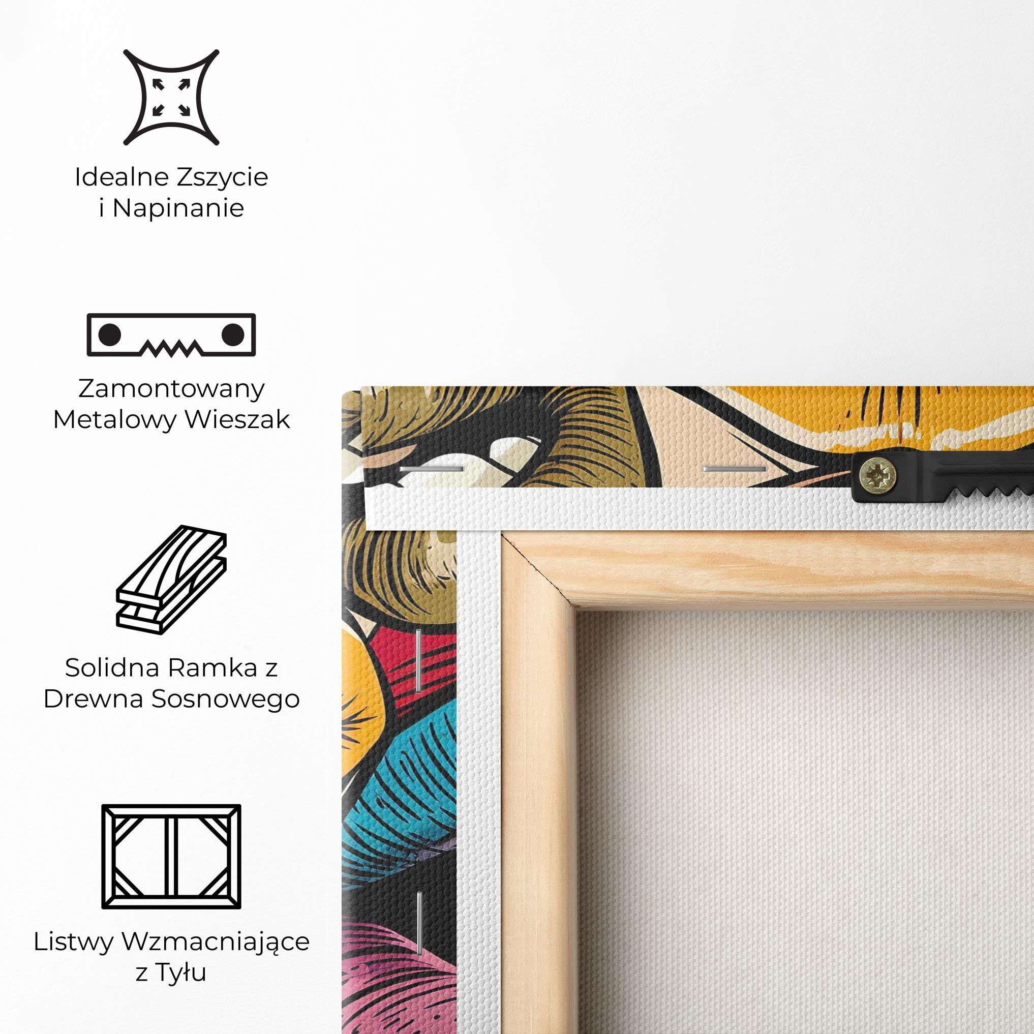 Obraz na Płótnie Comic Book Color Lips mockup 5