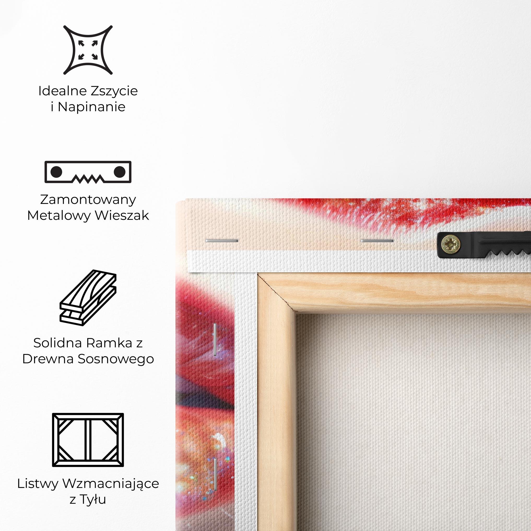 Obraz na Płótnie Red Pretty Lips mockup 5