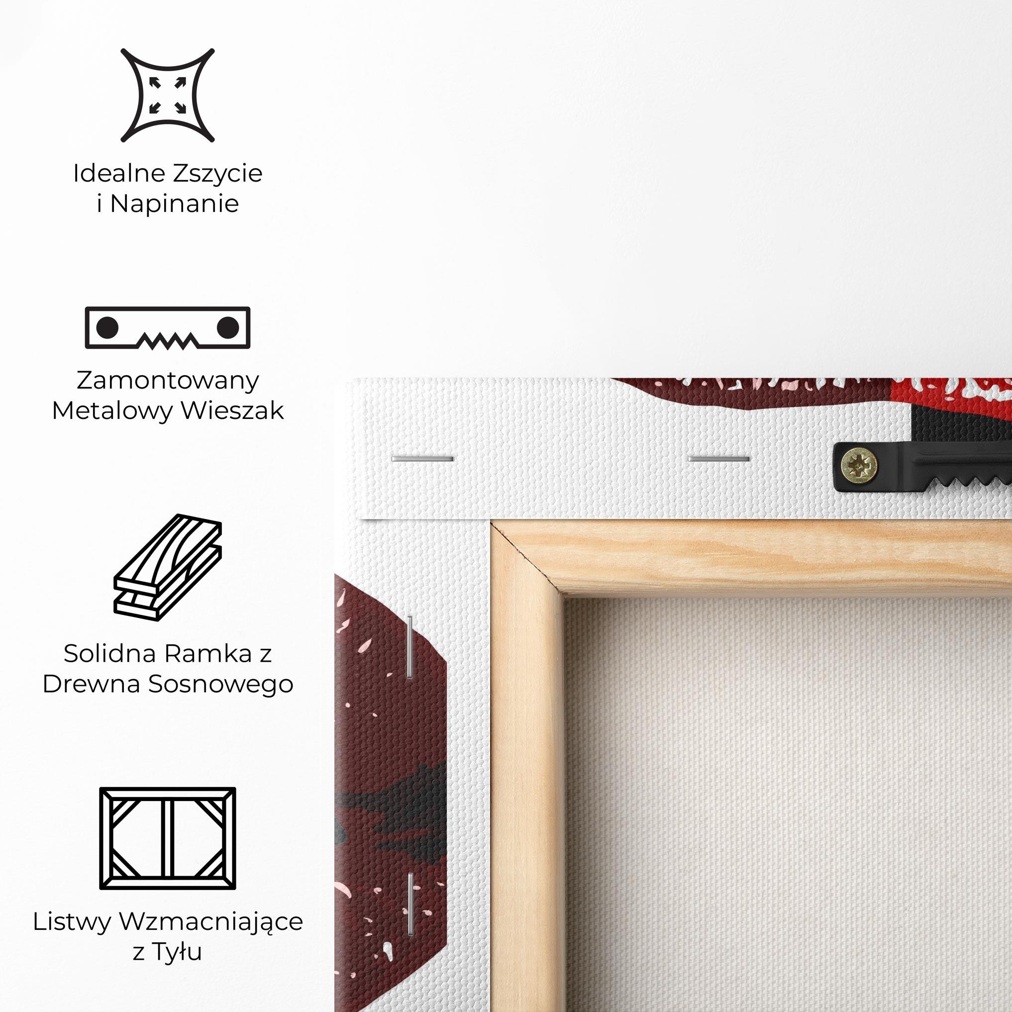 Obraz na Płótnie Red Shade Lips mockup 5