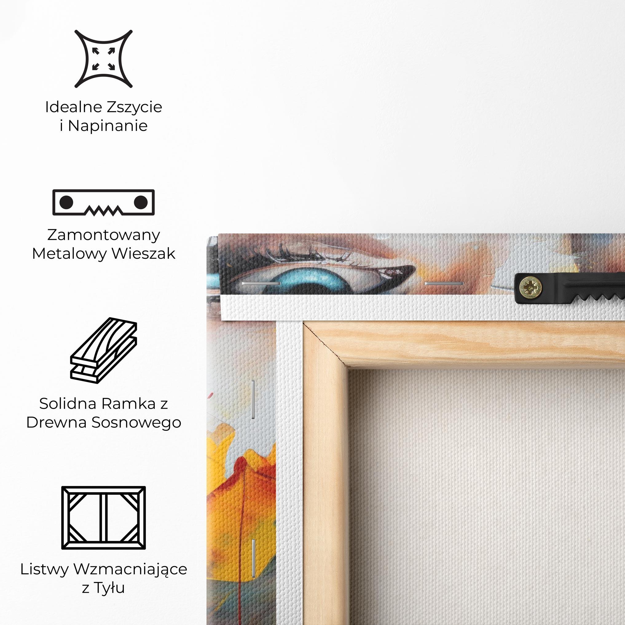 Obraz na Płótnie Woman Abstract Lips mockup 5