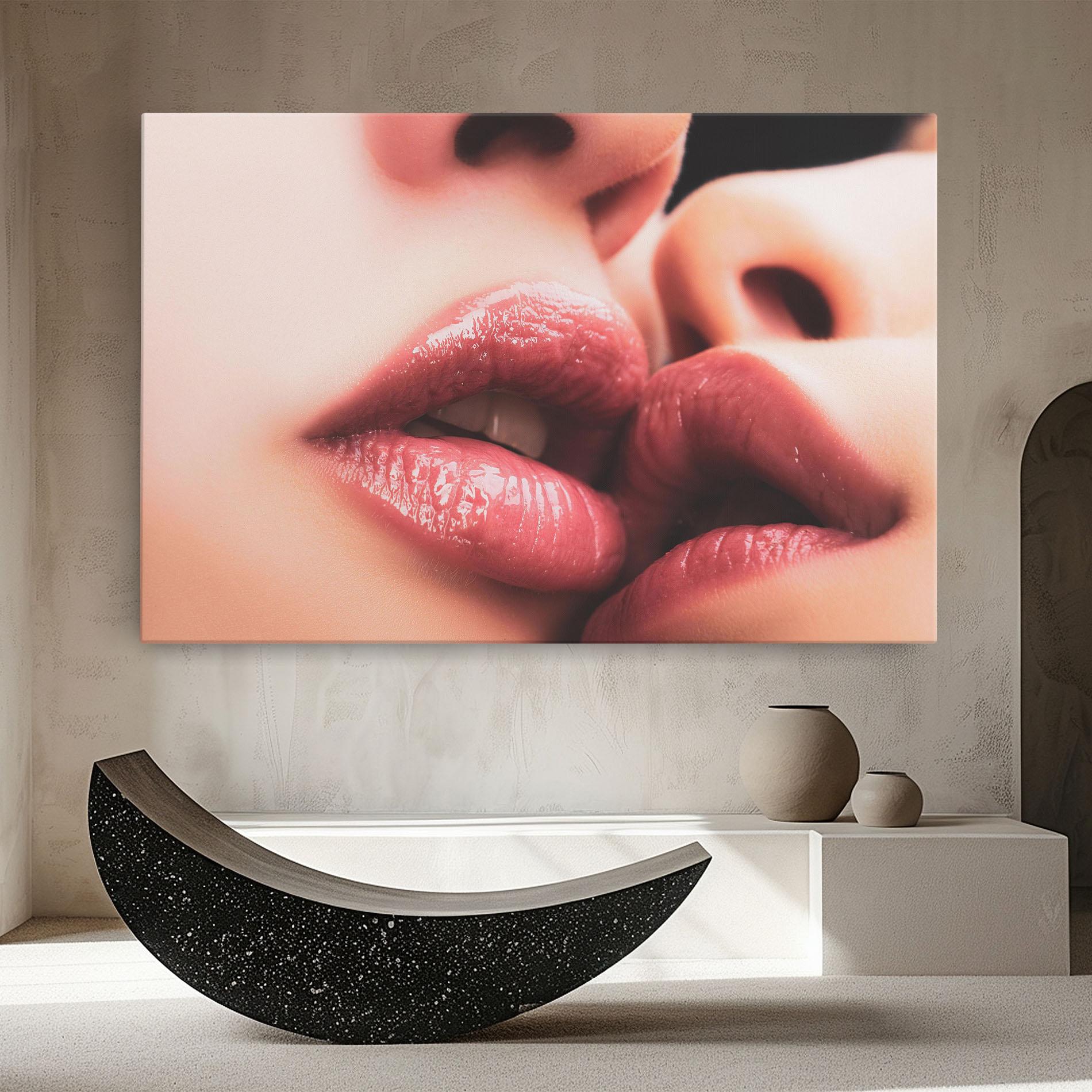 Obraz na Płótnie Beautiful Lips mockup 8