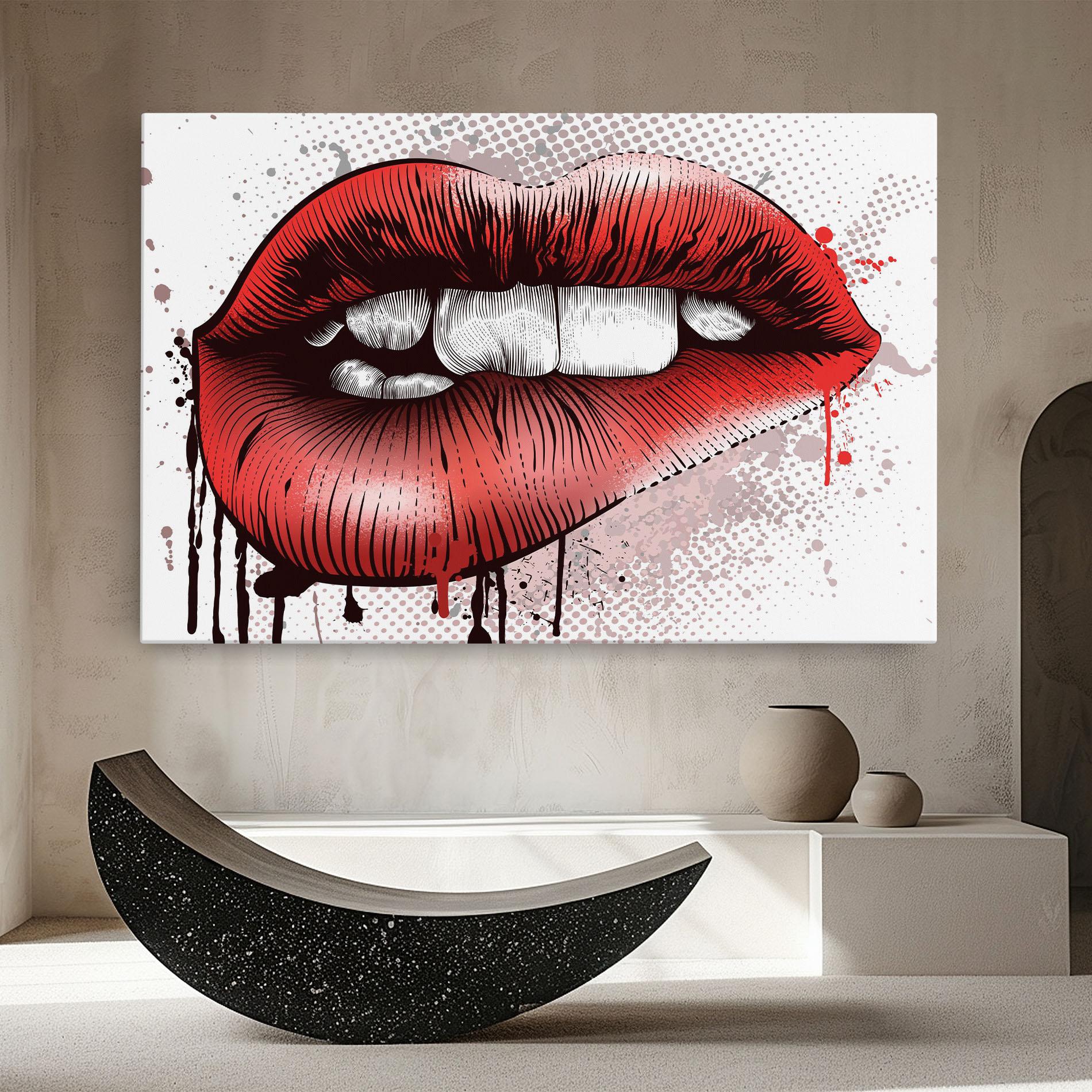 Obraz na Płótnie Lips Pop Artistic mockup 8