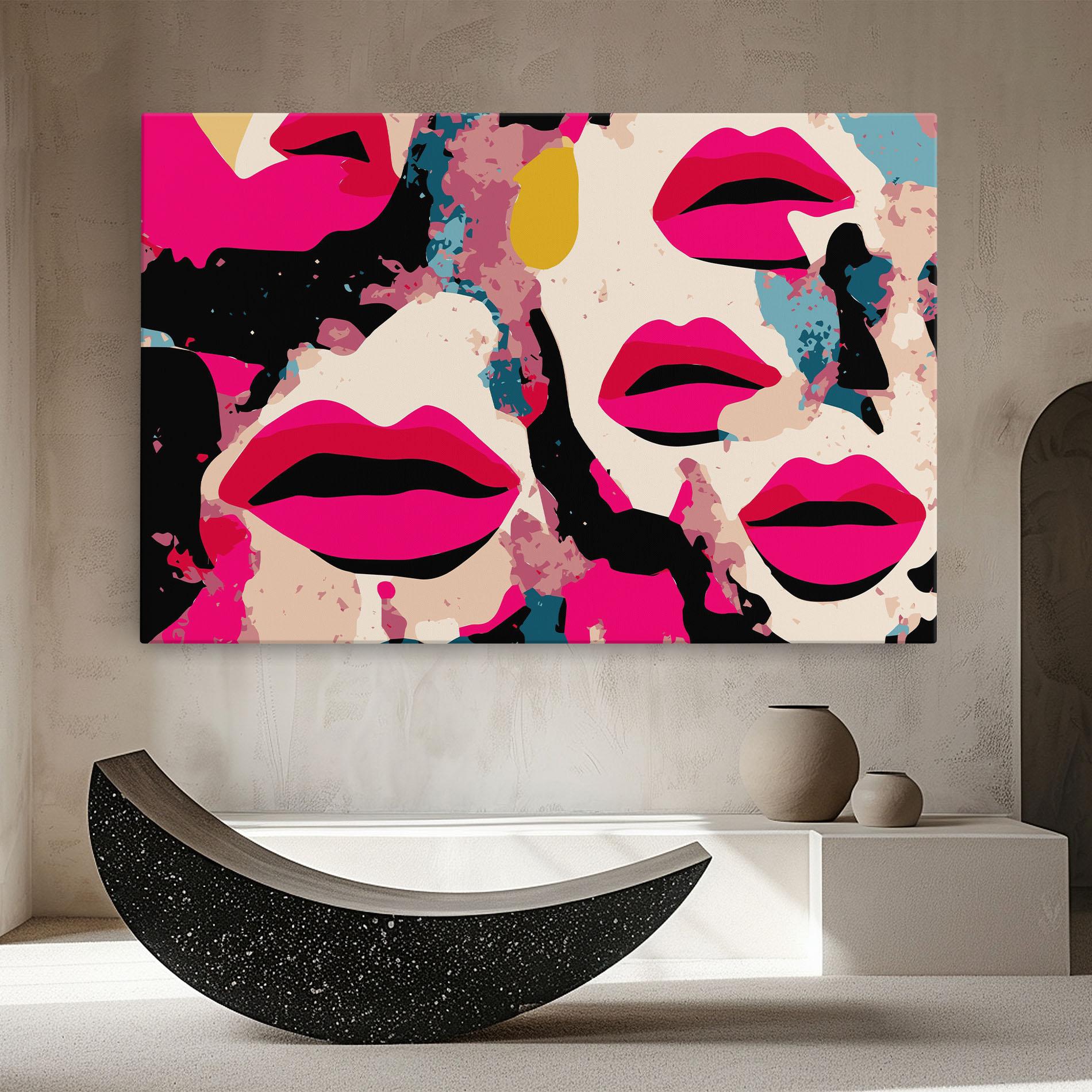 Obraz na Płótnie Pink Lips mockup 8