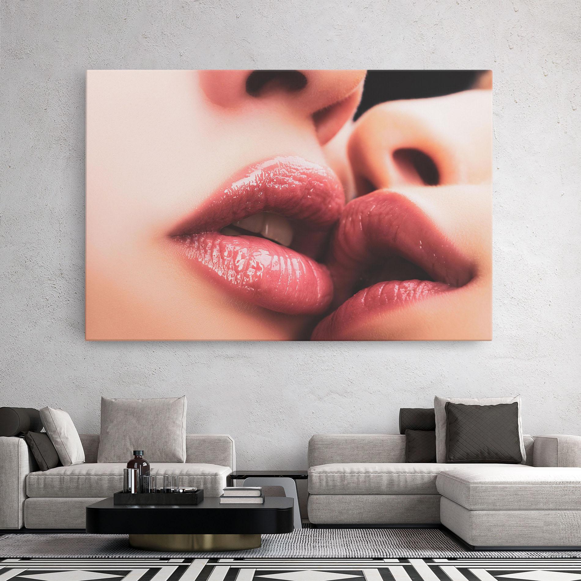 Obraz na Płótnie Beautiful Lips mockup 2