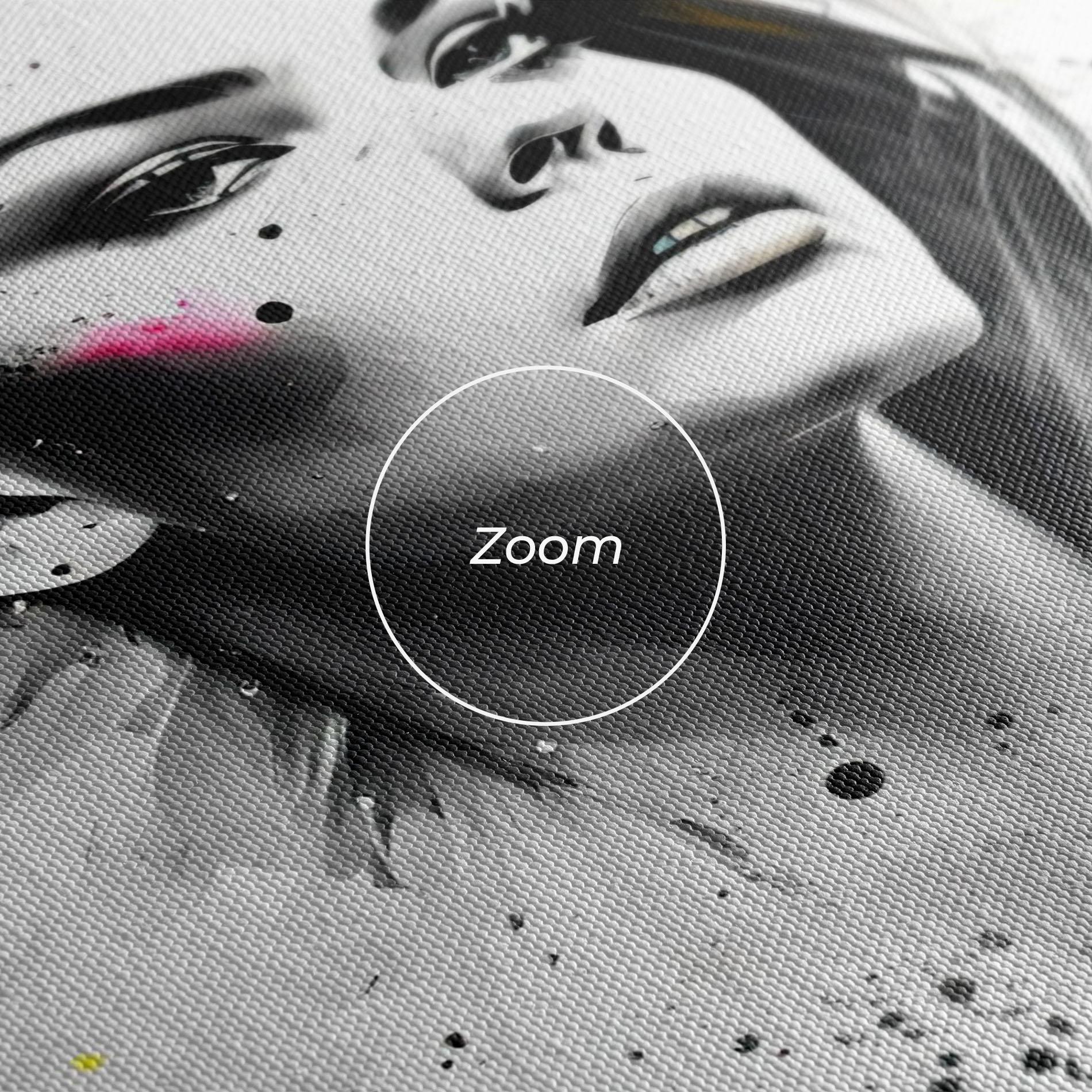 Obraz na Płótnie Ink Splash Portrait mockup 3