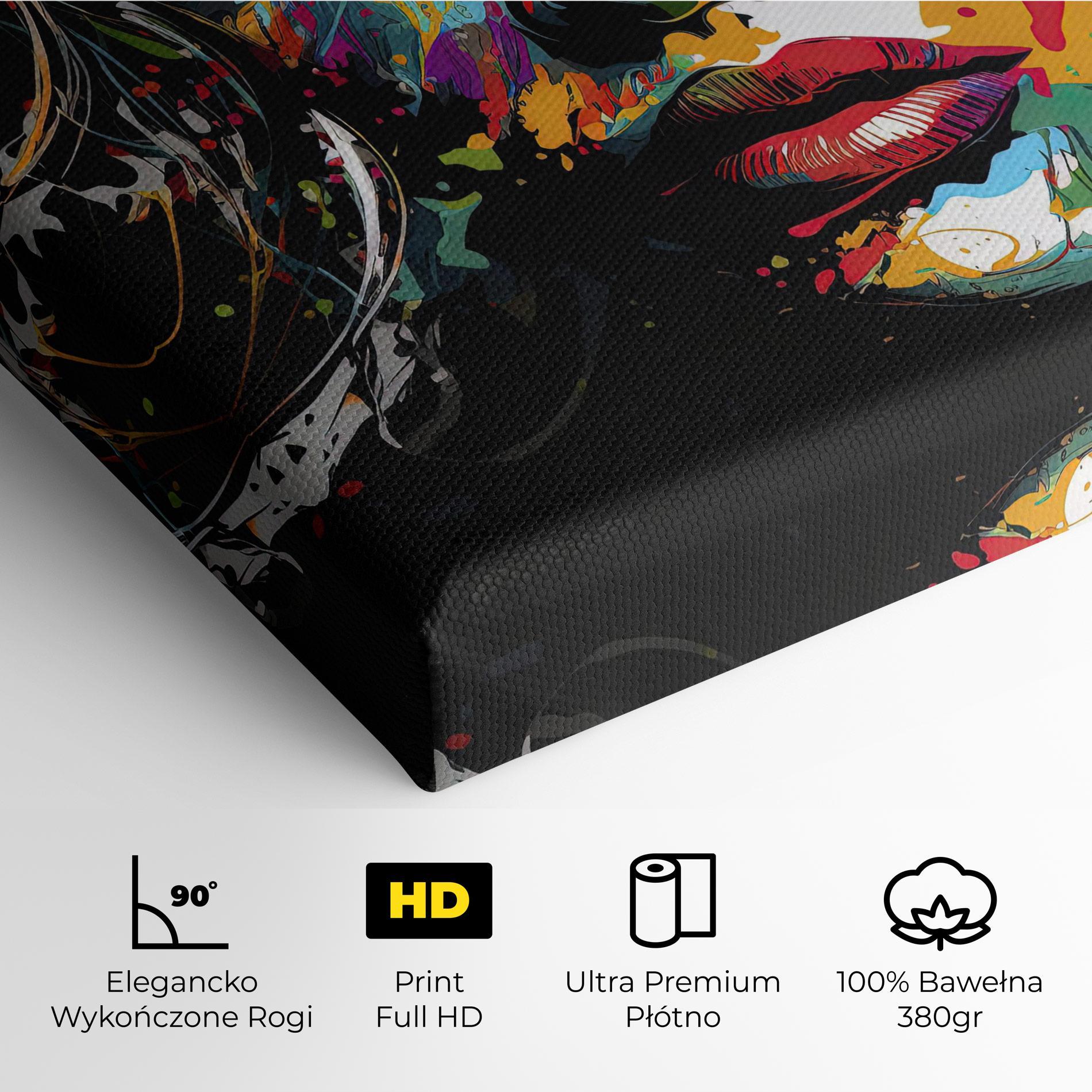 Obraz na Płótnie Abstract Stylish Portrait mockup 4