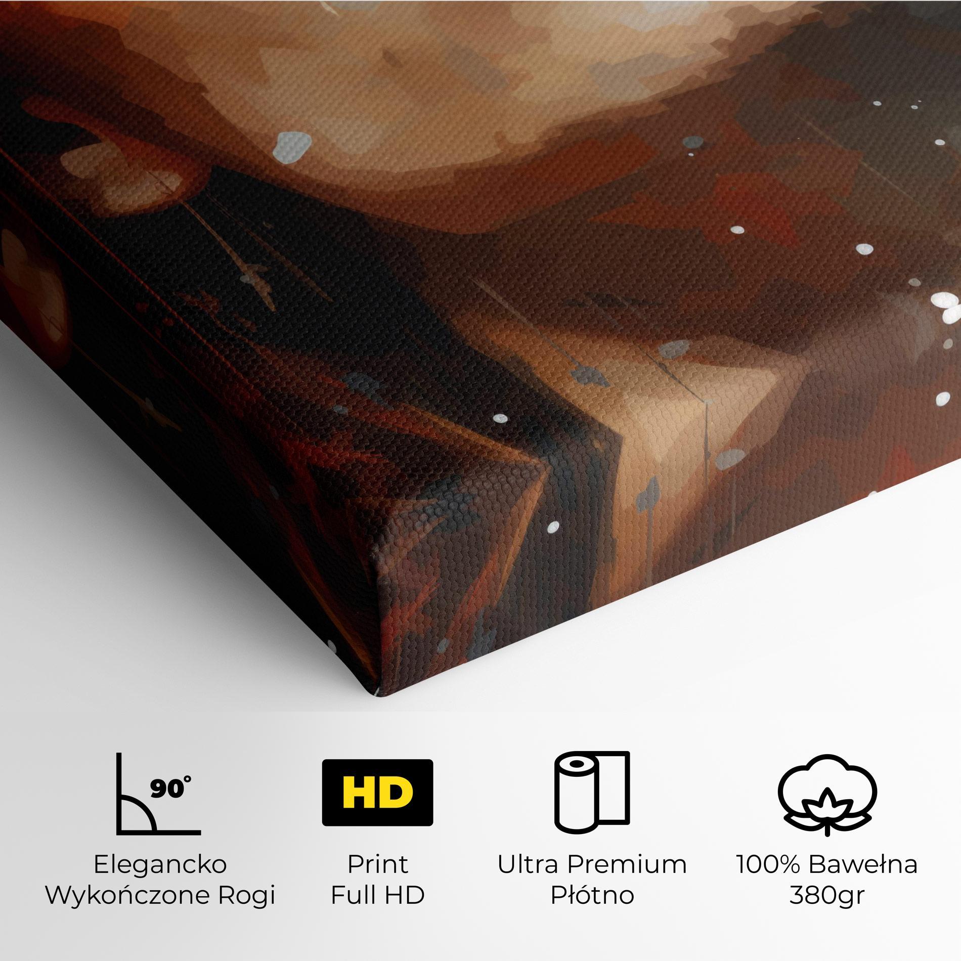 Obraz na Płótnie Close Up Look Portrait mockup 4