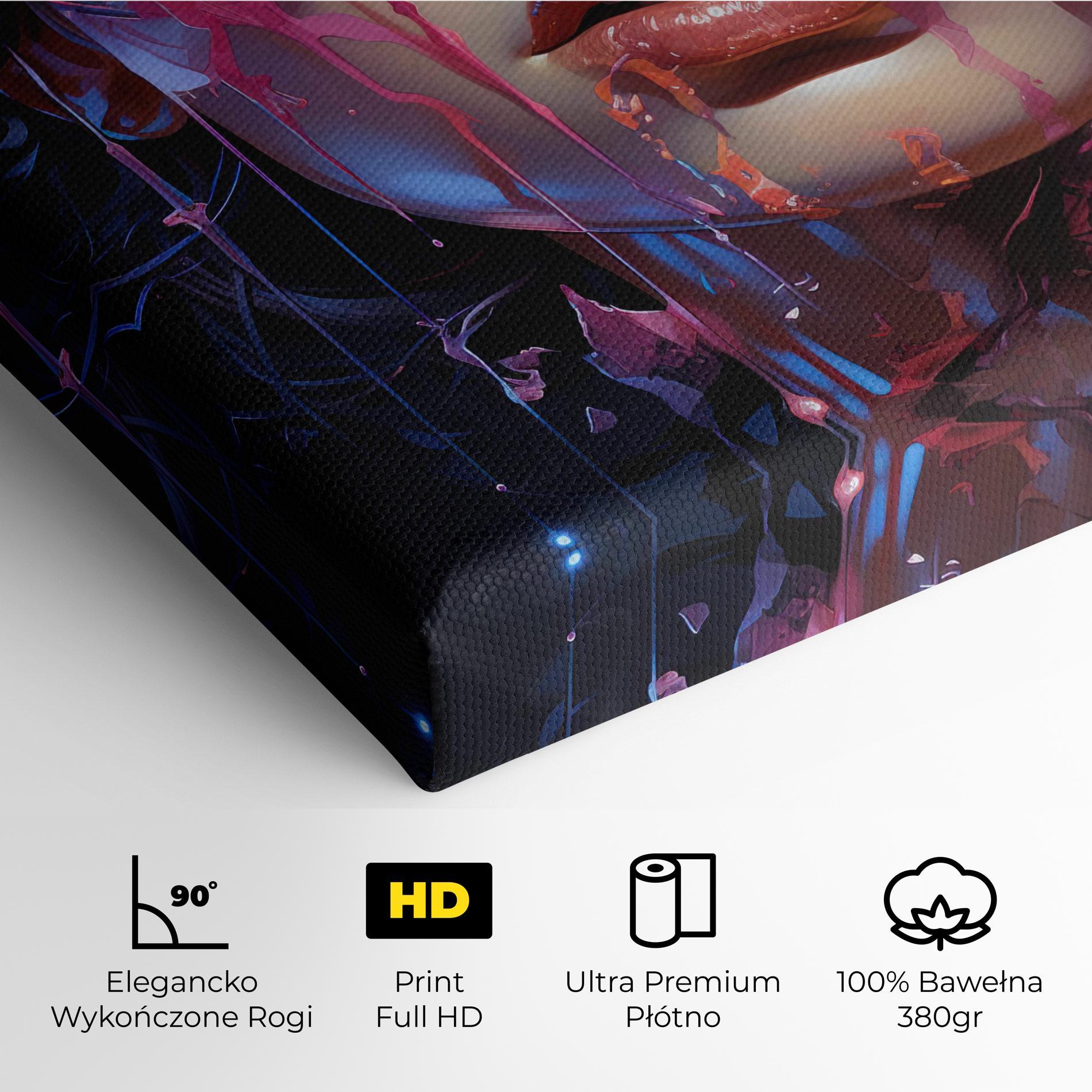 Obraz na Płótnie Cute Purple Girl mockup 4