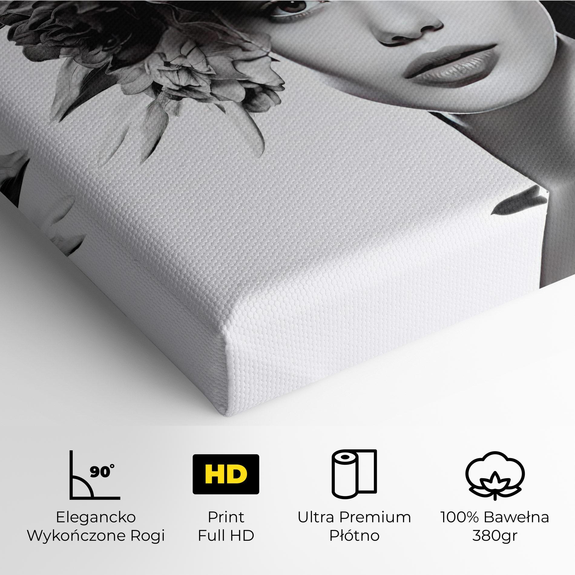 Obraz na Płótnie Flower Crown Woman mockup 4