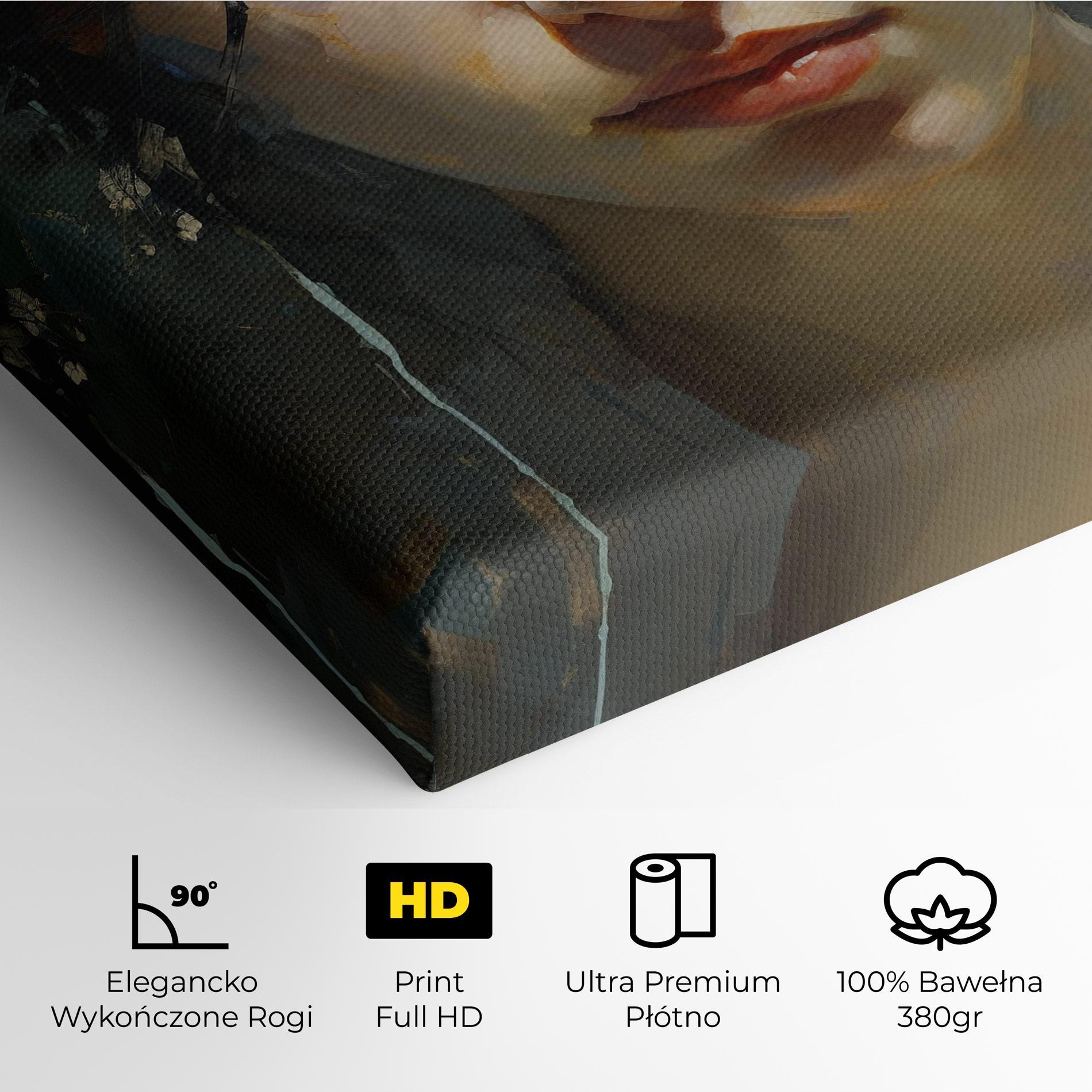 Obraz na Płótnie Intense Portrait mockup 4