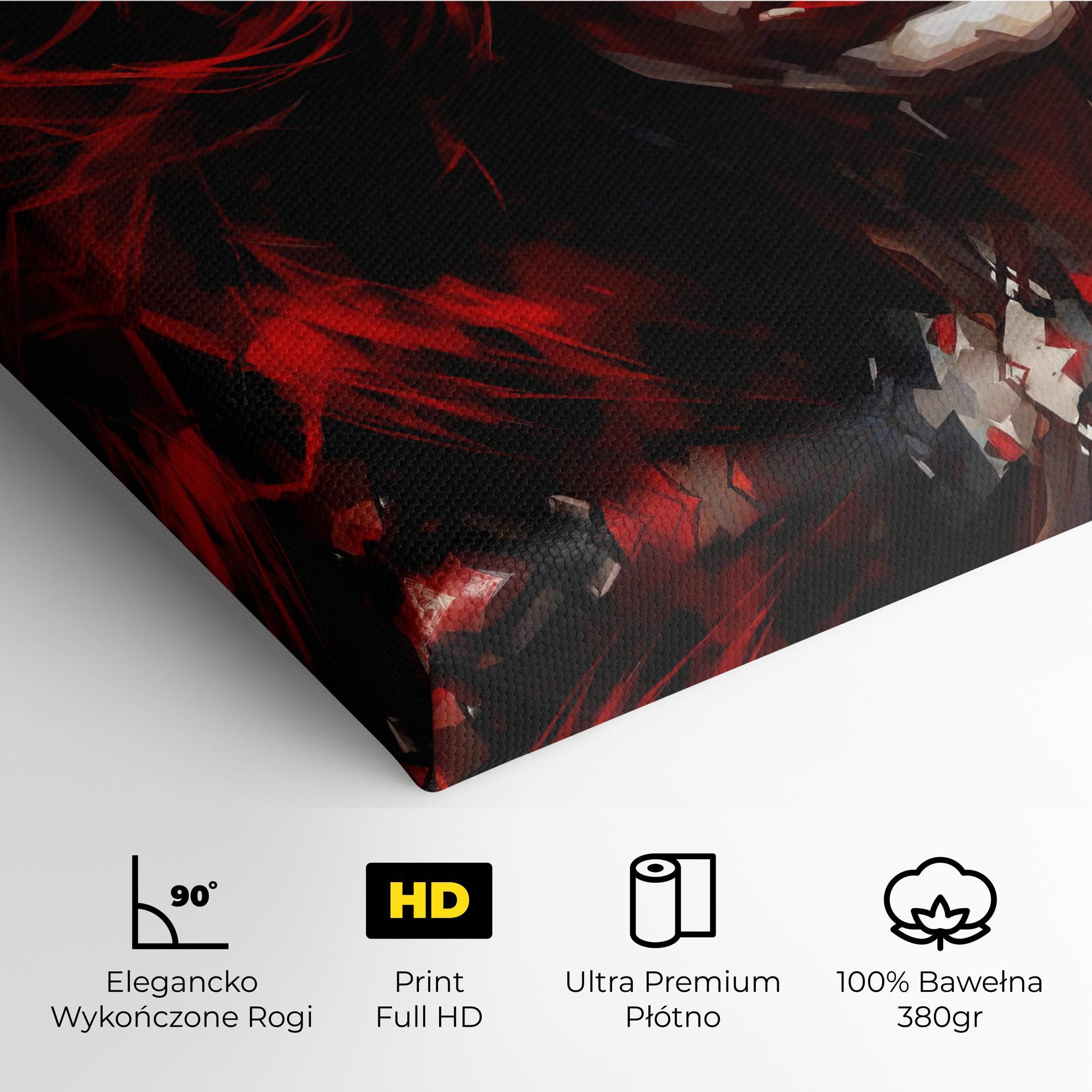 Obraz na Płótnie Red Hair Smoky Eyes mockup 4