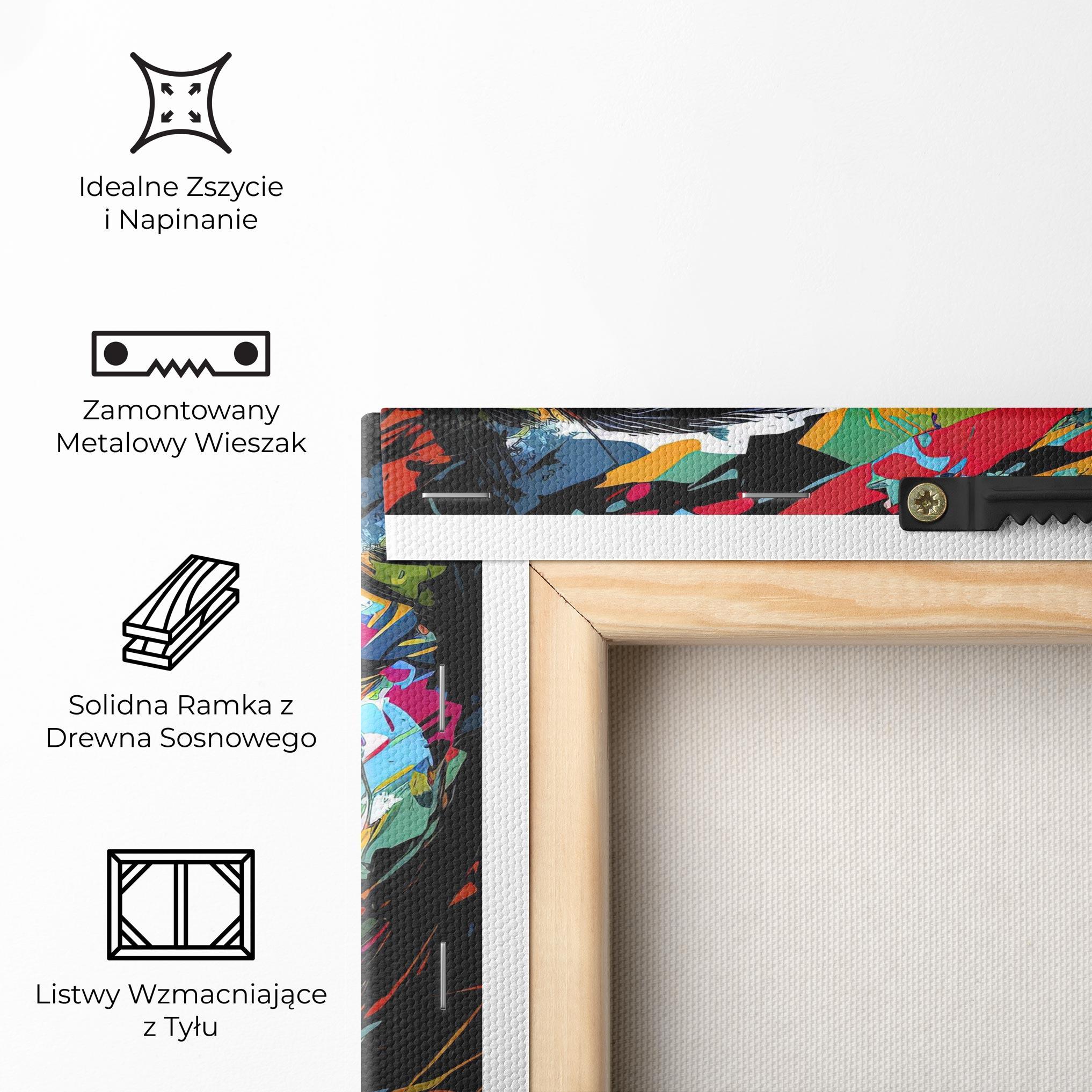 Obraz na Płótnie Abstract Stylish Portrait mockup 5