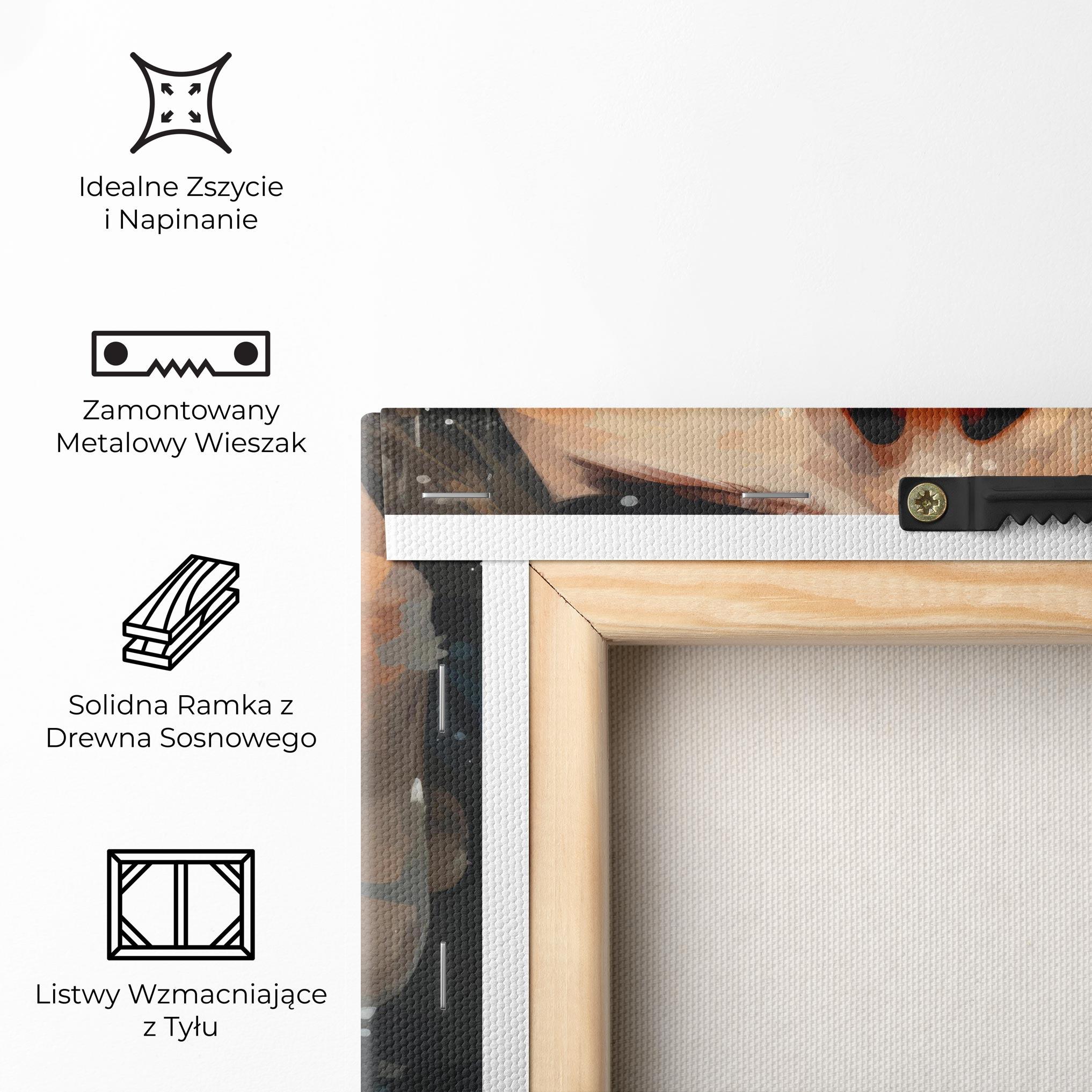 Obraz na Płótnie Close Up Look Portrait mockup 5