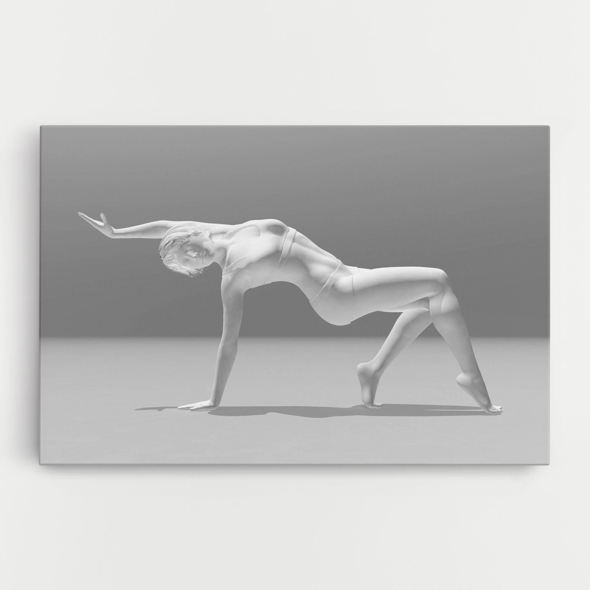 Obraz na Płótnie 3d Gymnastic Pose mockup 0