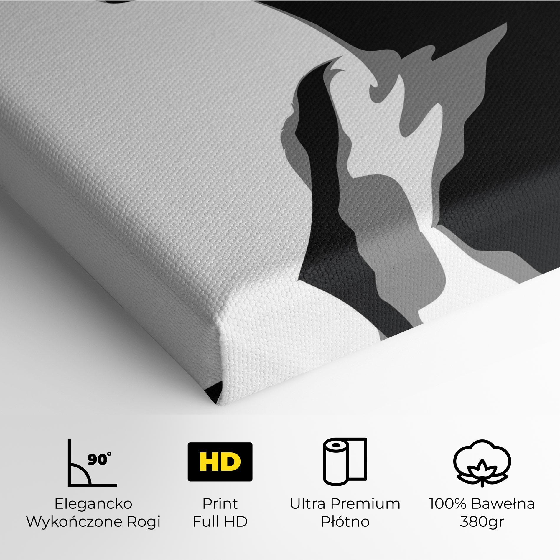 Obraz na Płótnie Black Woman Shilouette mockup 4