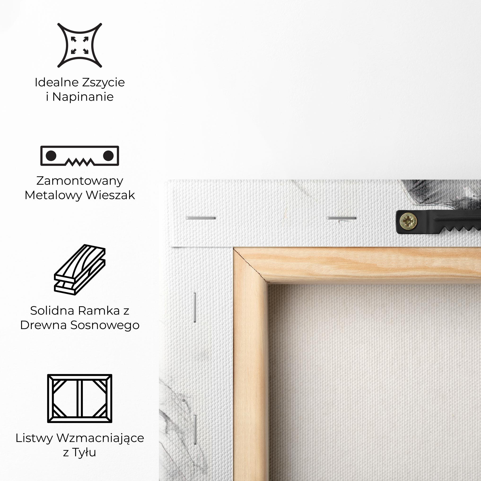 Obraz na Płótnie Black Ink Woman mockup 5