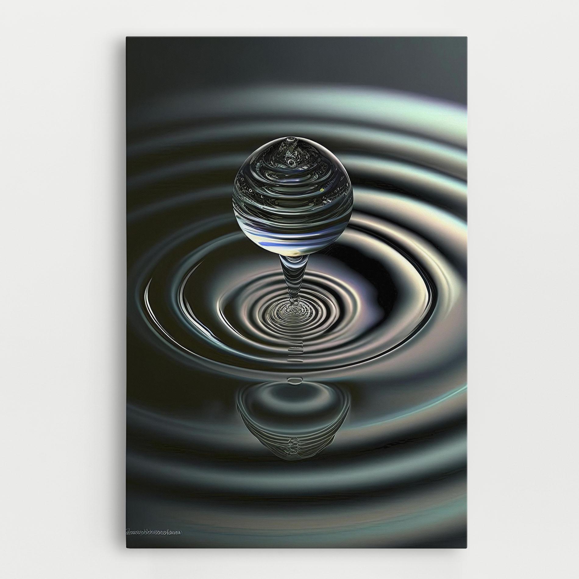 Obraz na Płótnie Beautiful Water Drop mockup 0