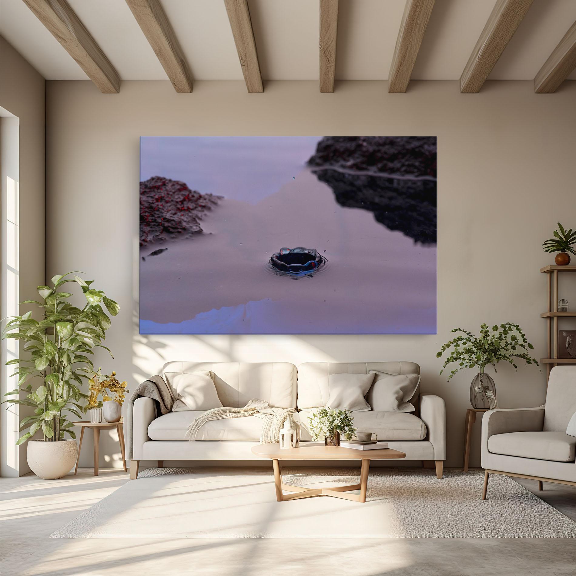 Obraz na Płótnie Blue Color Water mockup 6