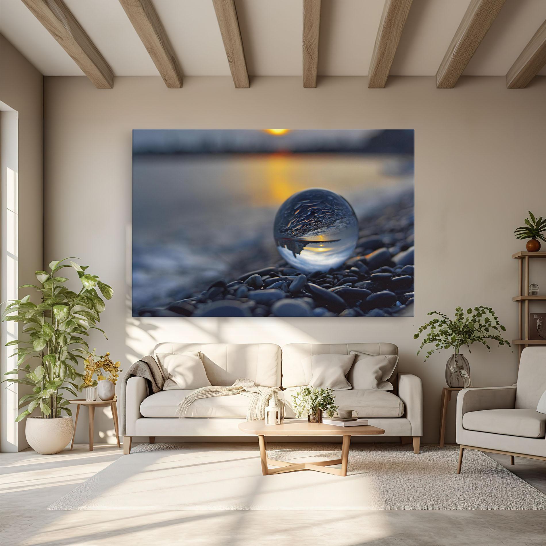 Obraz na Płótnie Sunset Lensball mockup 6