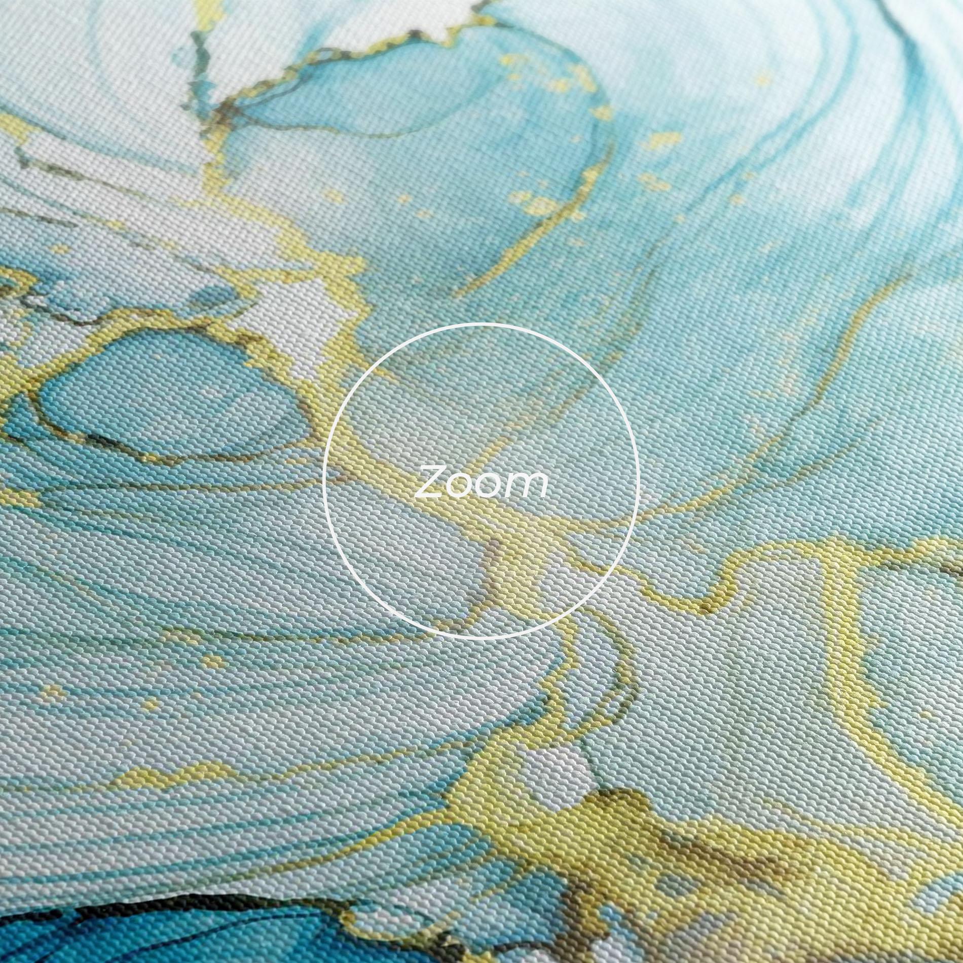 Obraz na Płótnie Artistic Gold Blue mockup 3