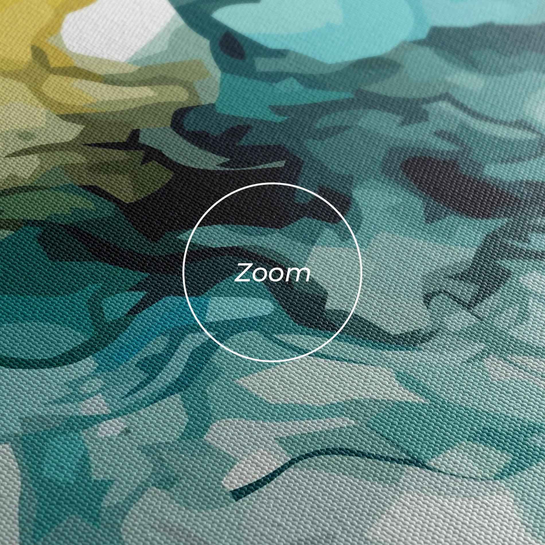 Obraz na Płótnie Blue Yellow Art mockup 3