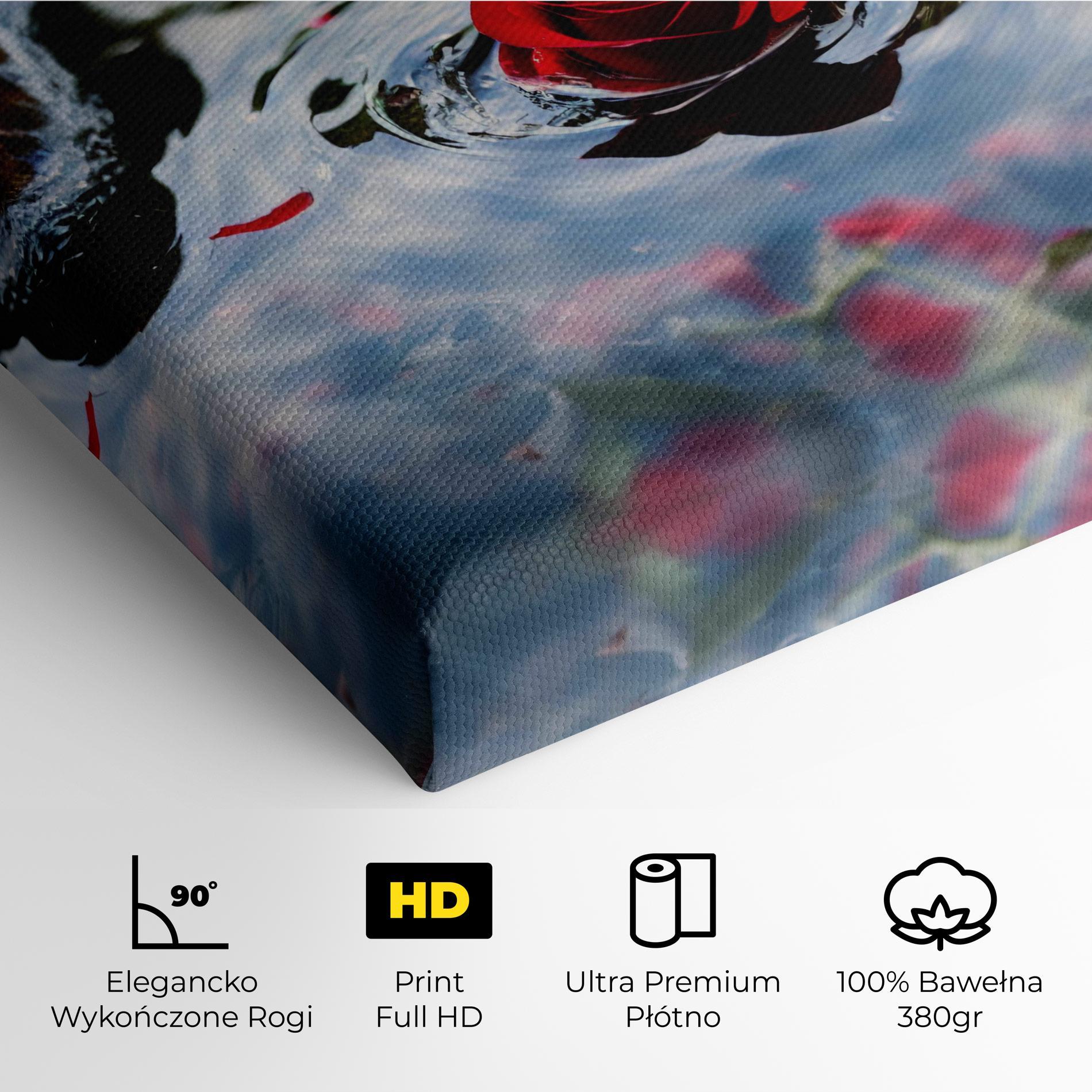 Obraz na Płótnie Floating Water Rose mockup 4