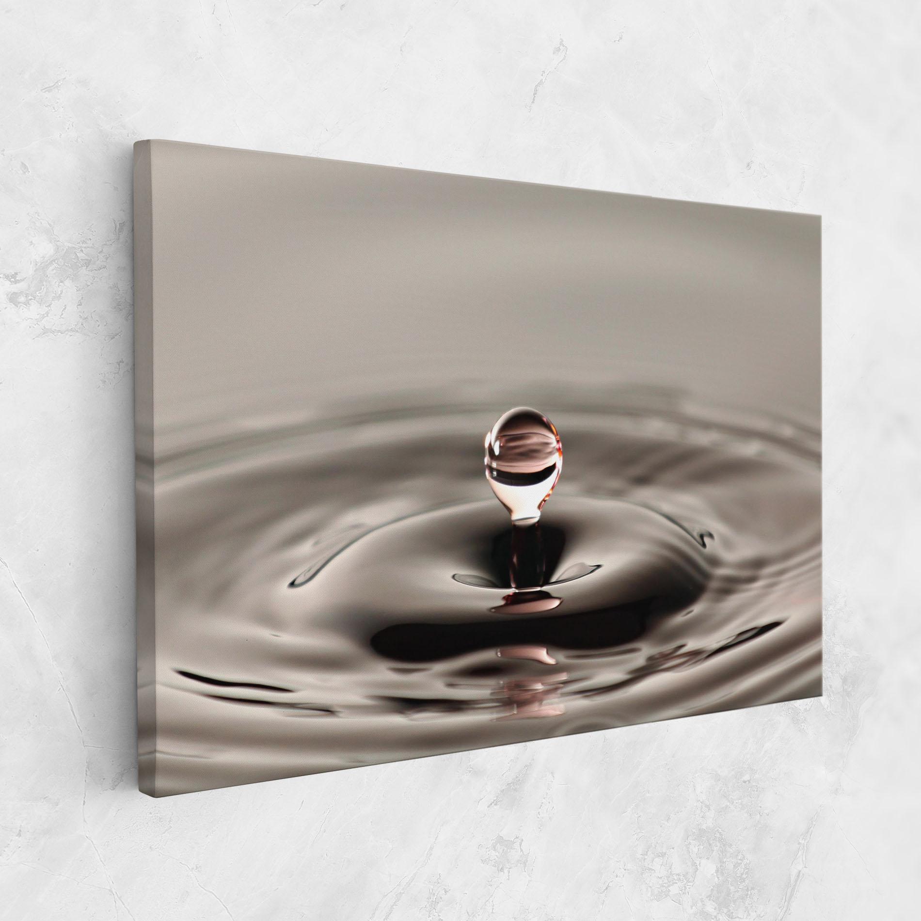Obraz na Płótnie Close Red Water Drop mockup 1
