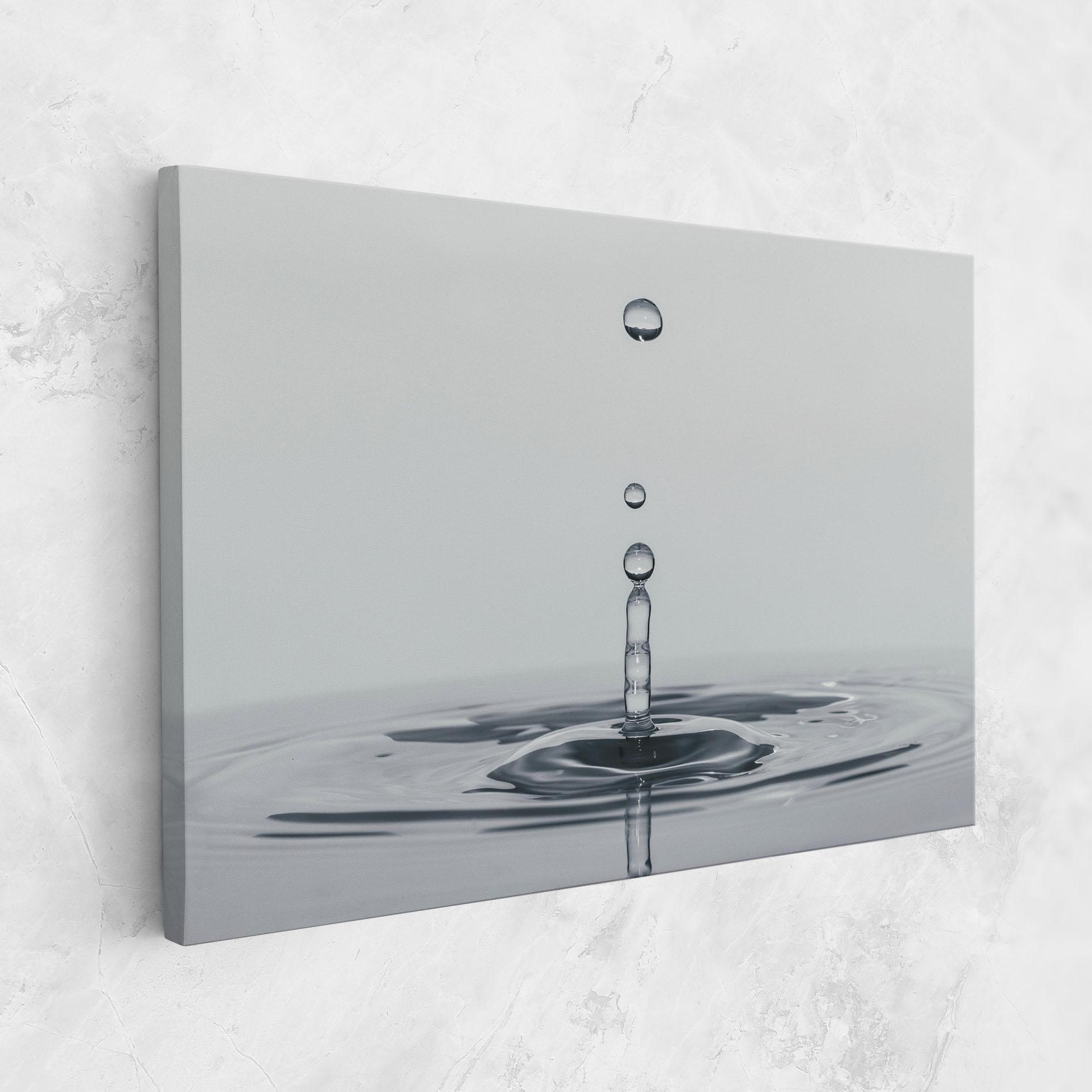 Obraz na Płótnie Grey Water Drop mockup 1