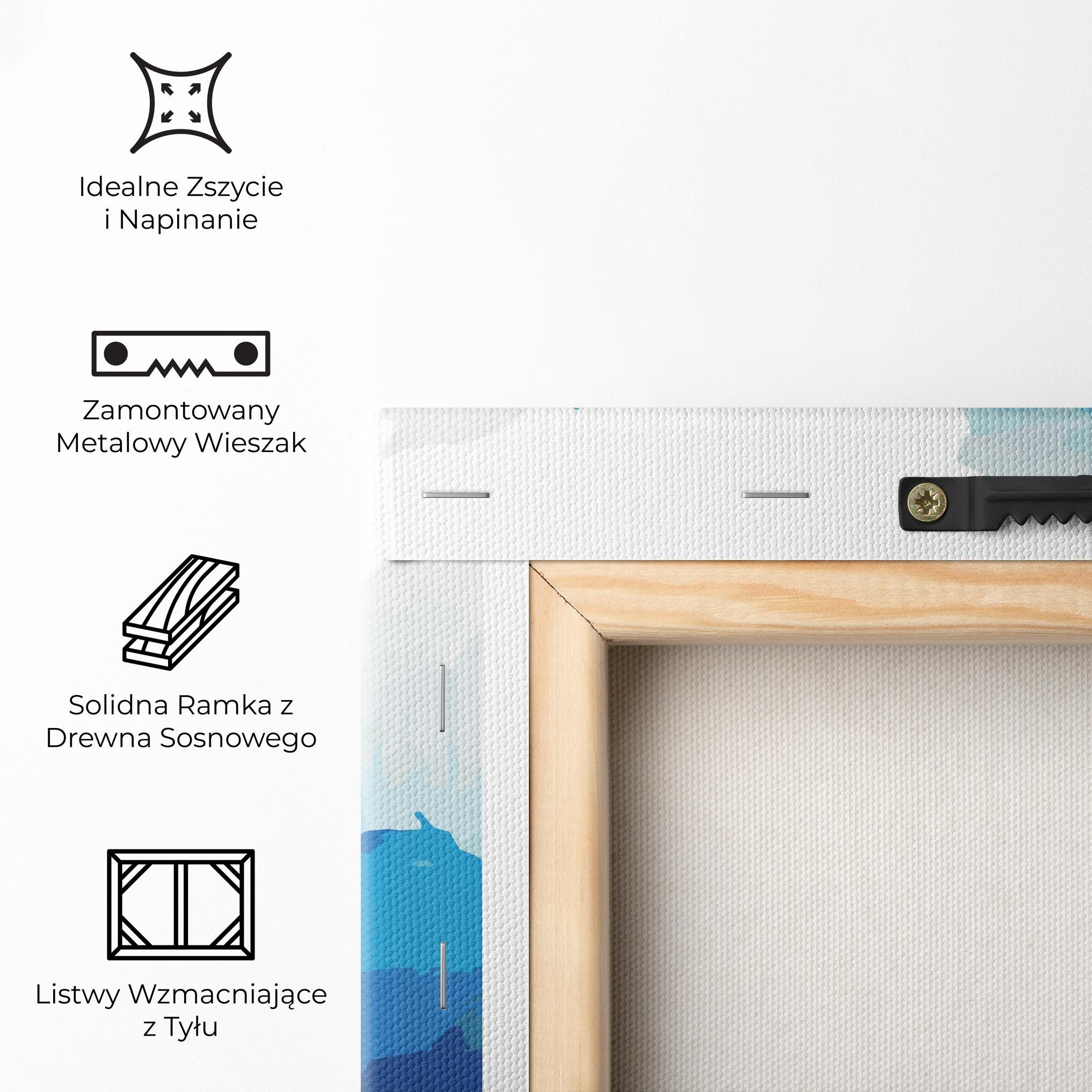 Obraz na Płótnie Blue Water Art mockup 5