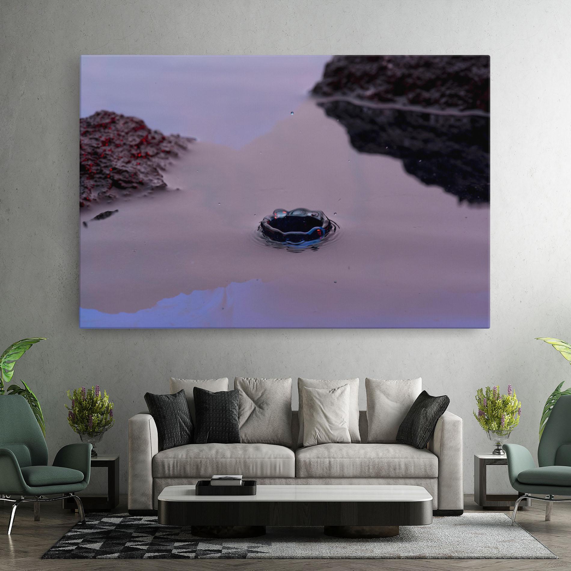 Obraz na Płótnie Blue Color Water mockup 7