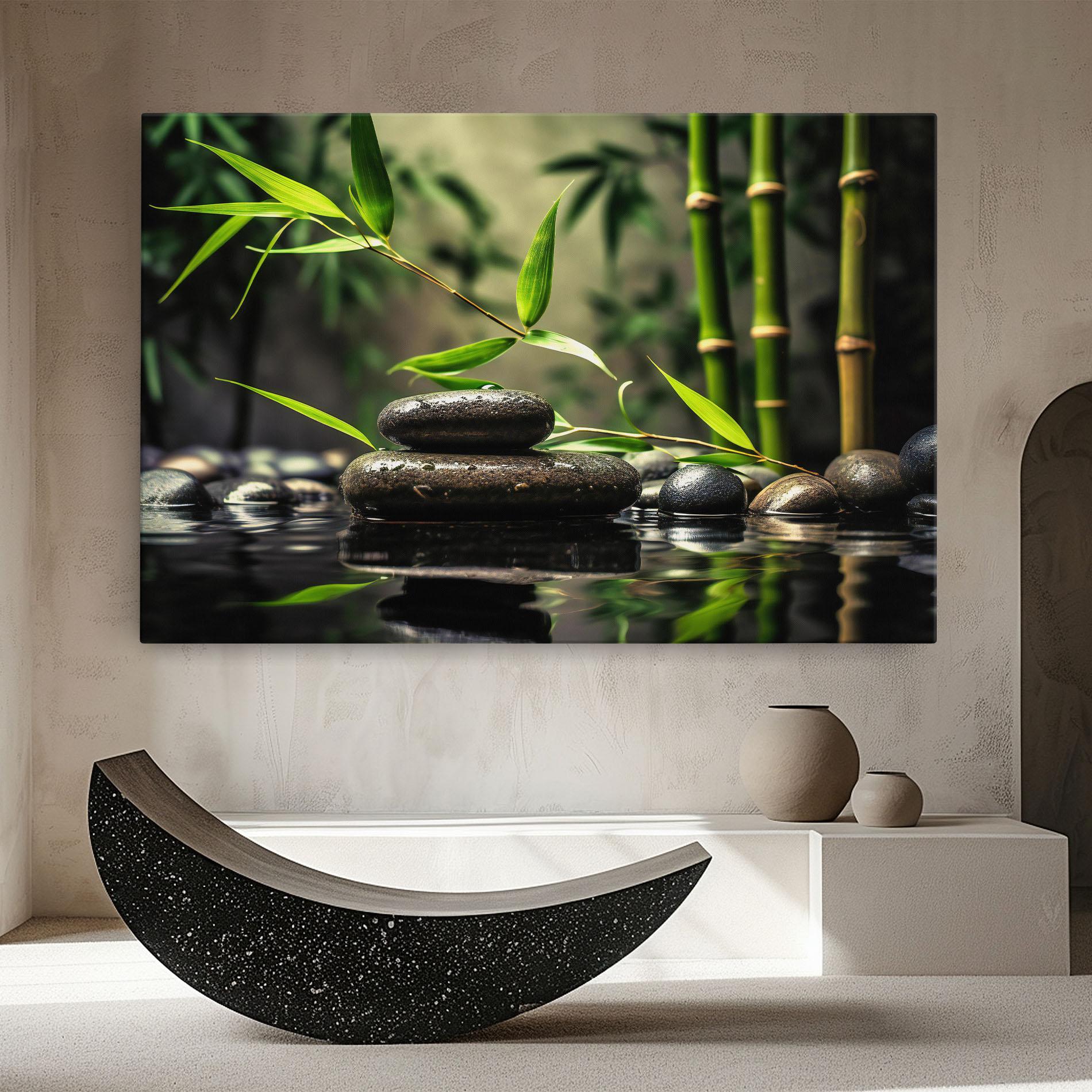 Obraz na Płótnie Bamboo Plant Water mockup 8