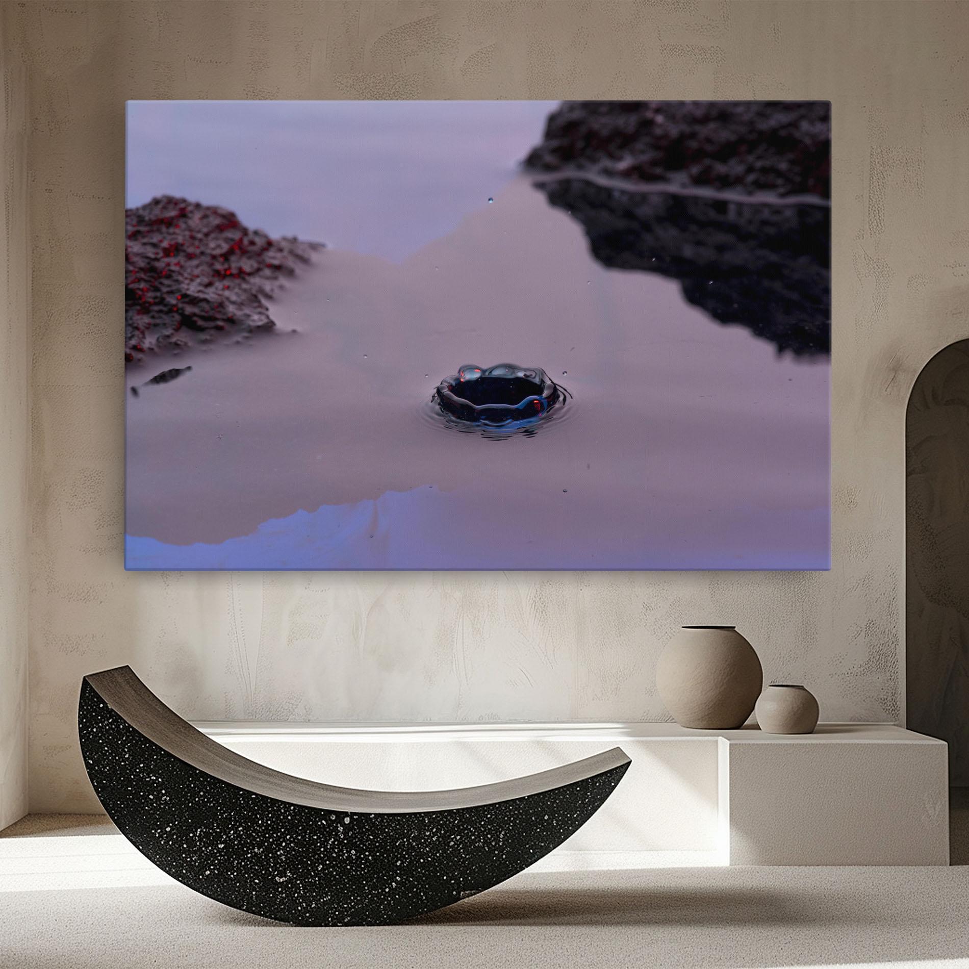 Obraz na Płótnie Blue Color Water mockup 8