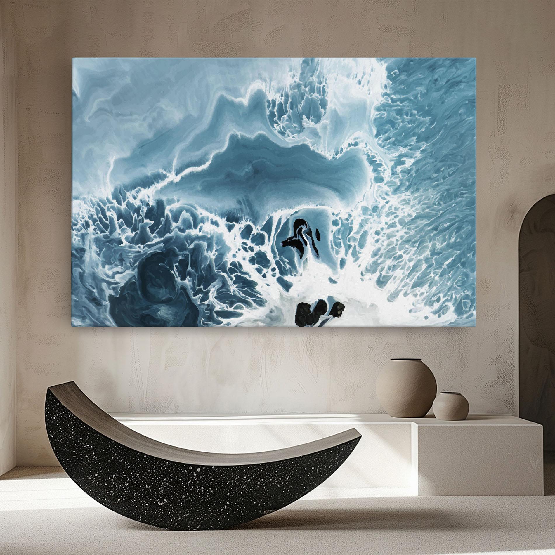 Obraz na Płótnie Light Blue Ocean mockup 8