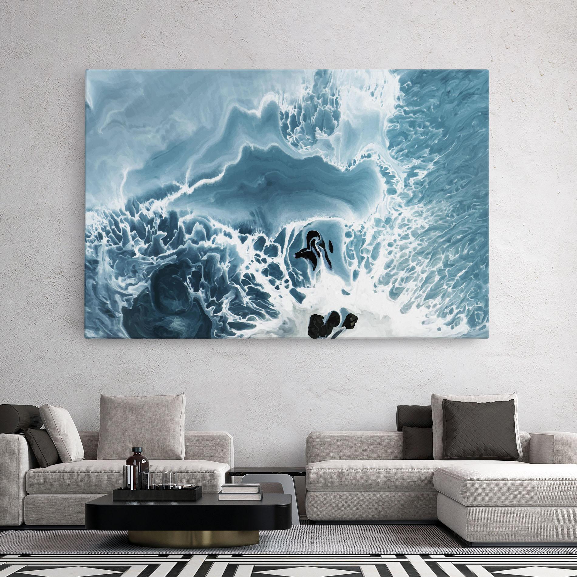 Obraz na Płótnie Light Blue Ocean mockup 2